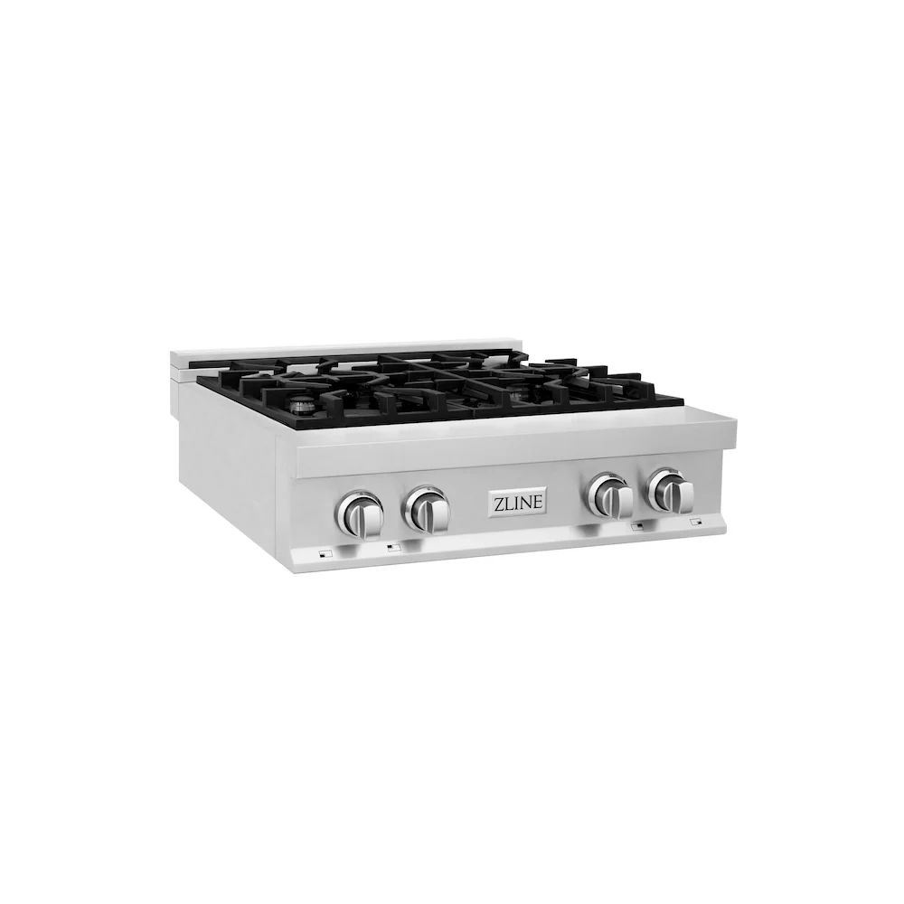 ZLINE 30 in. Legacy Gas Rangetop with 4 Burners and Porcelain Cooktop in Stainless Steel (RT30)