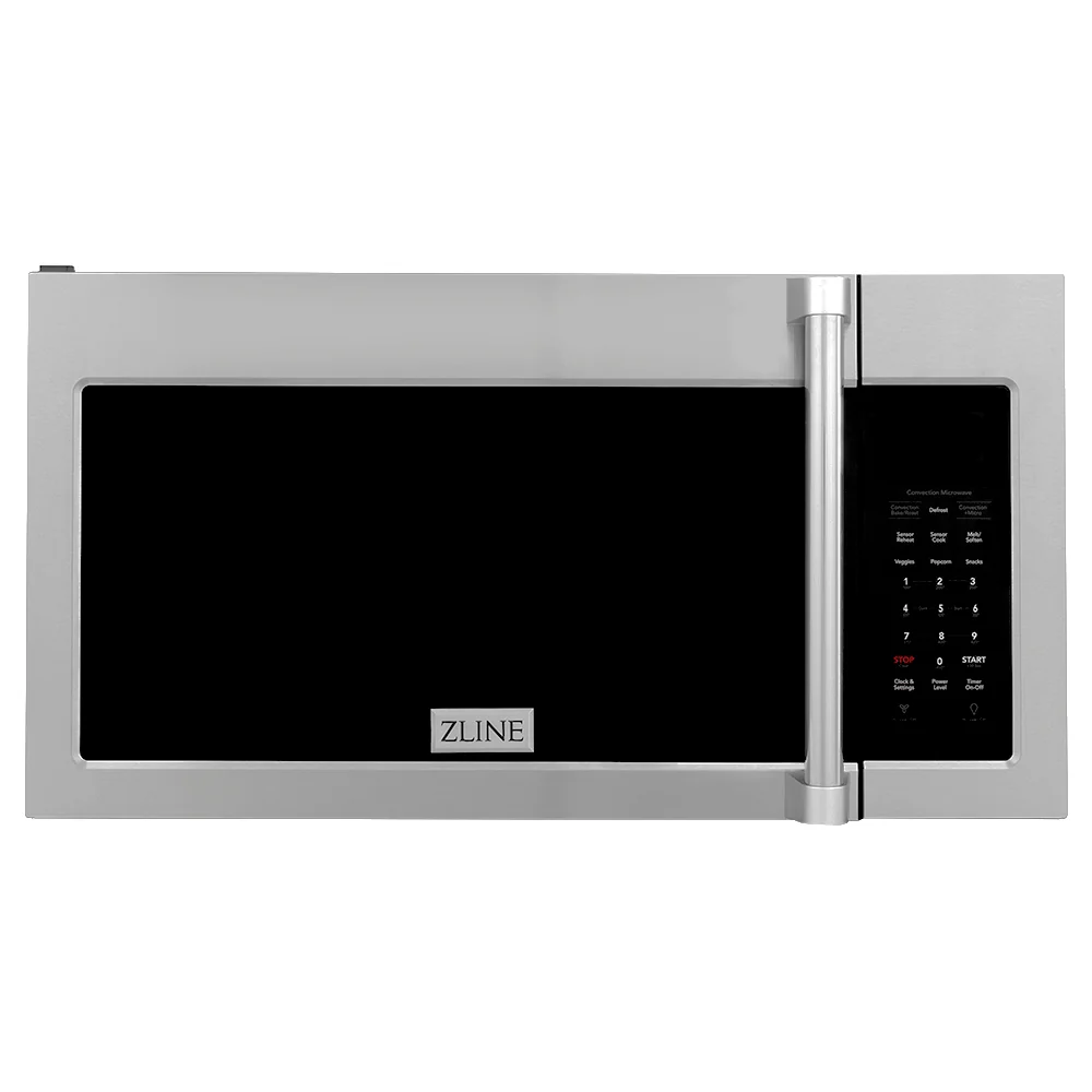 ZLINE 1.5 cu. ft. Over the Range Convection Microwave Oven in Stainless Steel with Traditional Handle and Sensor Cooking (MWO-OTR-H-30) - Image 3