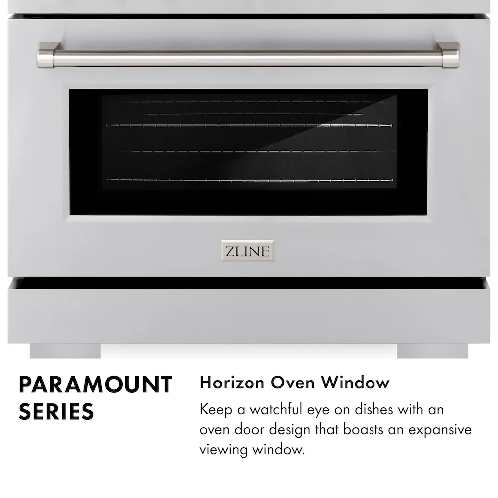 ZLINE 30 in. 4.2 cu. ft. Paramount Gas Range with 4 Burner Cooktop and Convection Gas Oven in Stainless Steel (SGR30) - Image 21