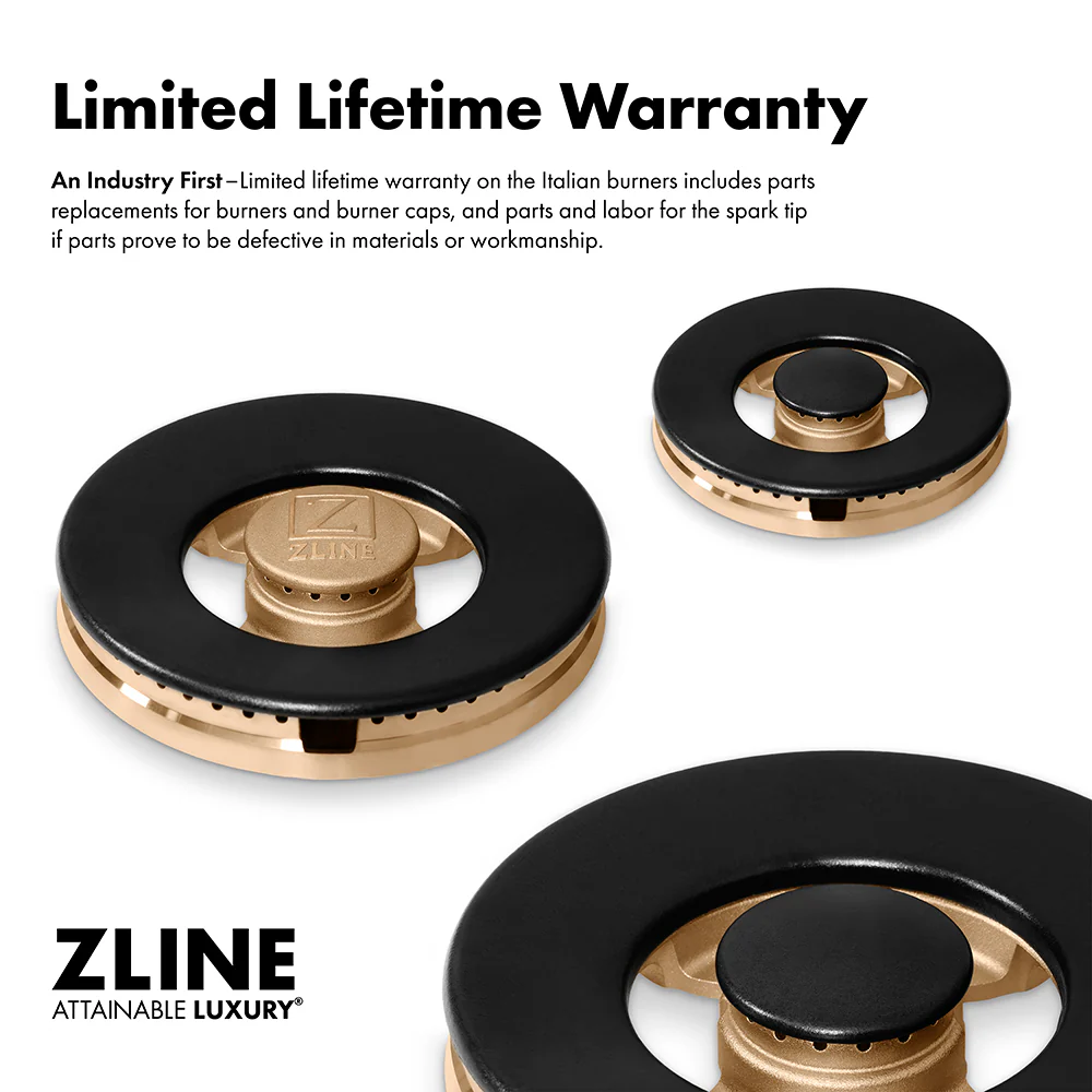 ZLINE 30 in. Paramount Gas Rangetop with 4 Burner DuoPro™ Cooktop in Black Stainless Steel (PSRTB-30) - Image 6