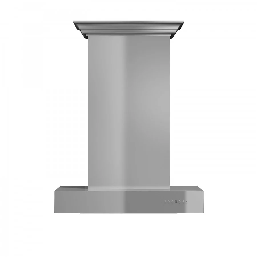 ZLINE 30 in. Professional Wall Mount Range Hood In Stainless Steel With Crown Molding (KECOMCRN-30) - Image 3
