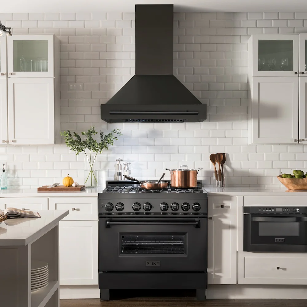 ZLINE 30" Black Stainless Steel Range Hood with Black Stainless Steel Handle (BS655-30-BS) - Image 5