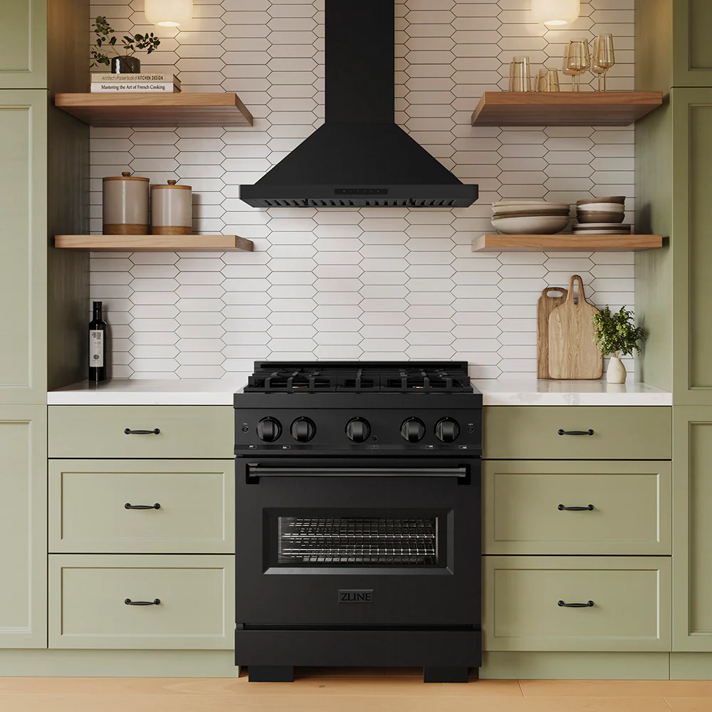 ZLINE 30 in. Convertible Vent Wall Mount Range Hood in Black Stainless Steel (BSKBN-30) - Image 8