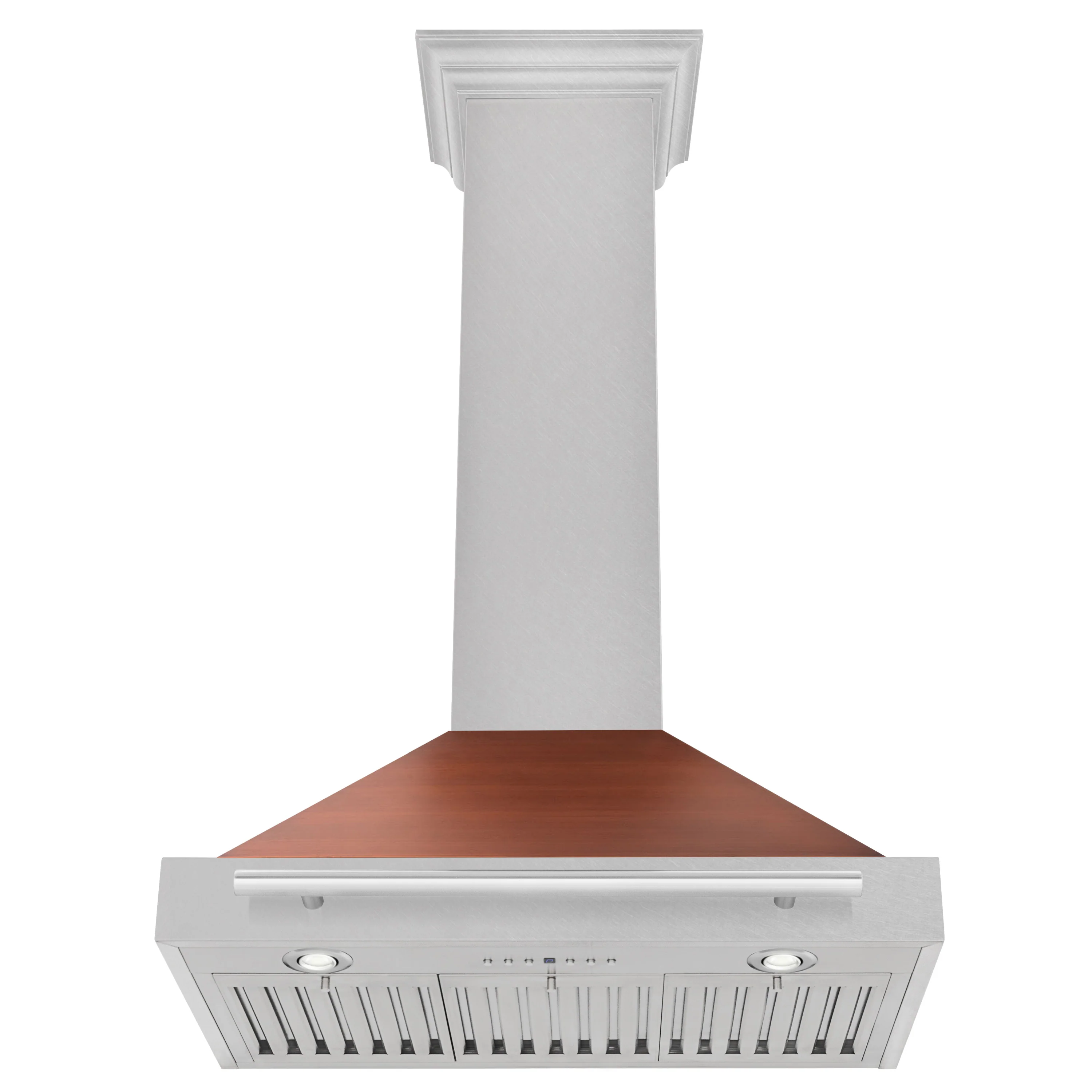 ZLINE 30 in. Convertible Fingerprint Resistant Satin Stainless Steel Range Hood with Copper Shell and Stainless Steel Handle (KB4SNX-C-30) - Image 5