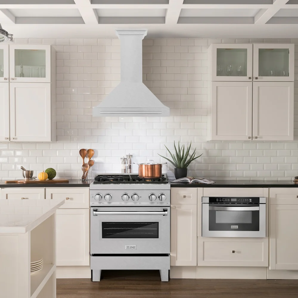 ZLINE 30 in. Convertible Fingerprint Resistant Satin Stainless Steel Range Hood with Stainless Steel Handle (KB4SNX-30) - Image 2