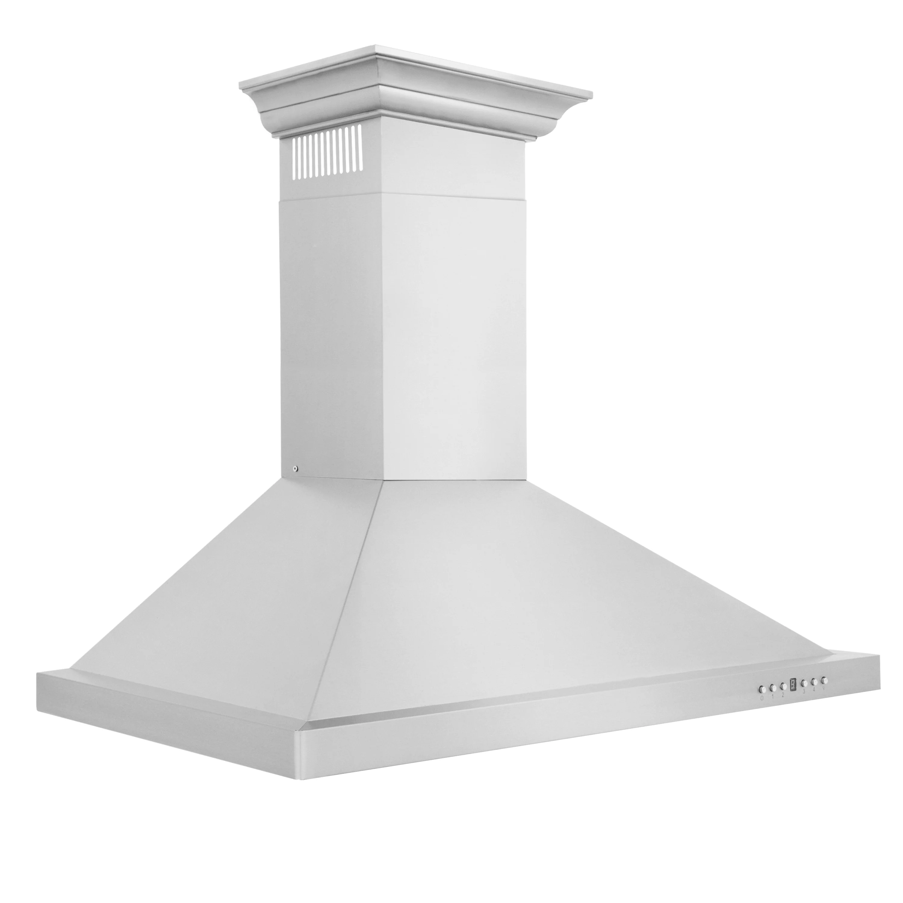 ZLINE 30" Convertible Vent Wall Mount Range Hood in Stainless Steel with Crown Molding (KBCRN-30) - Image 3