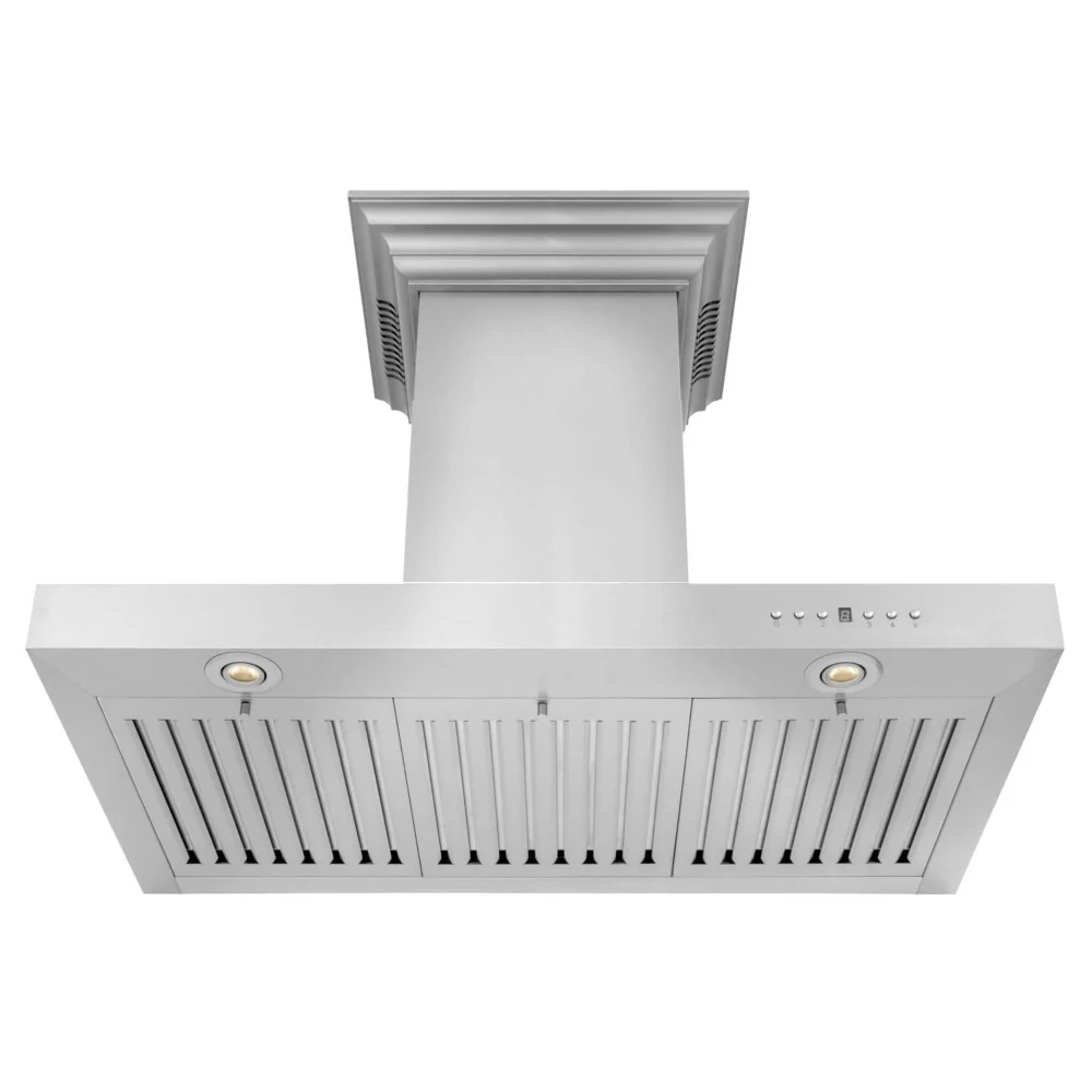 30" ZLINE CrownSound™Ducted Vent Wall Mount Range Hood in Stainless Steel with Built-in Bluetooth Speakers (KECRN-BT-30) - Image 10