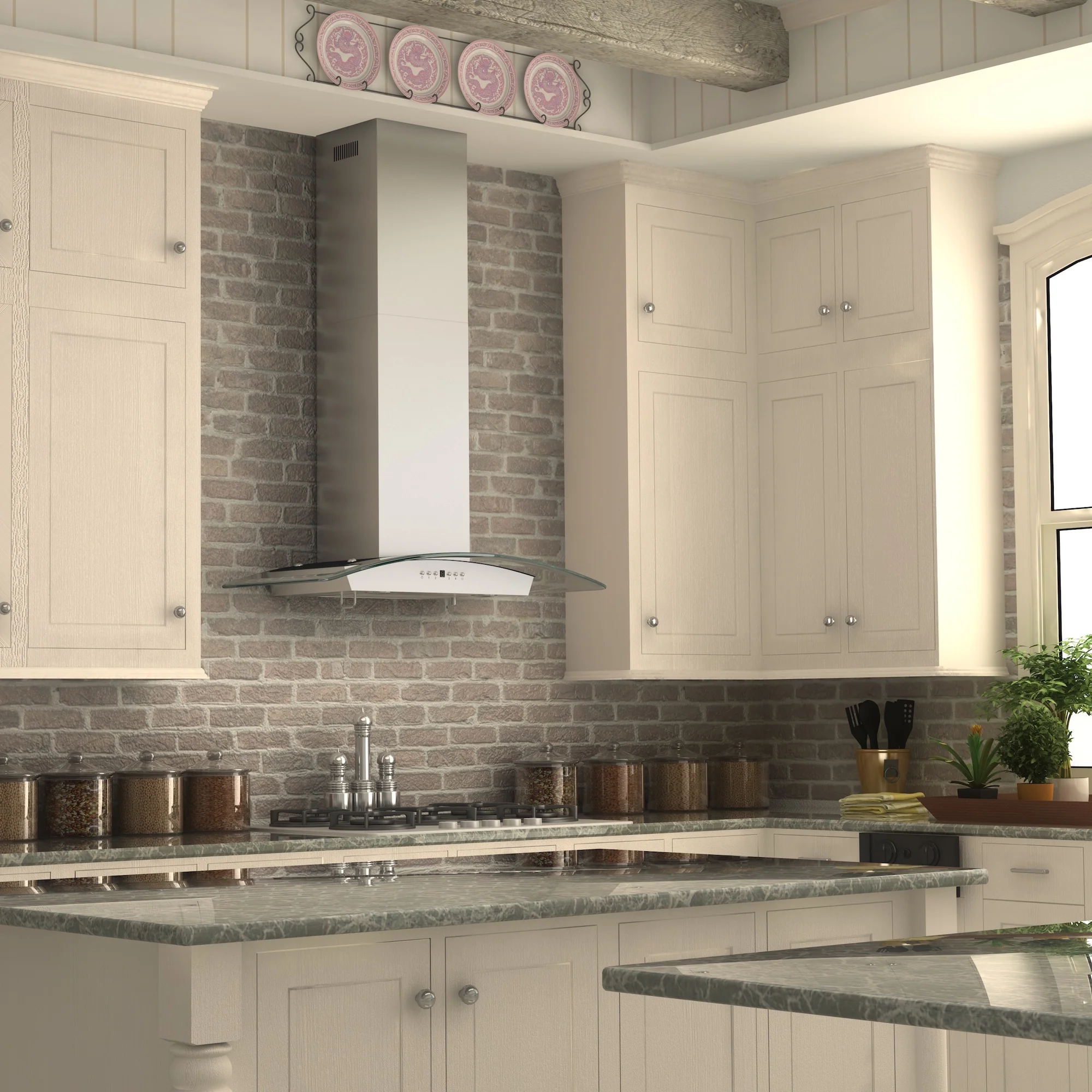 ZLINE 30" Convertible Vent Wall Mount Range Hood in Stainless Steel & Glass (KZ-30) - Image 9