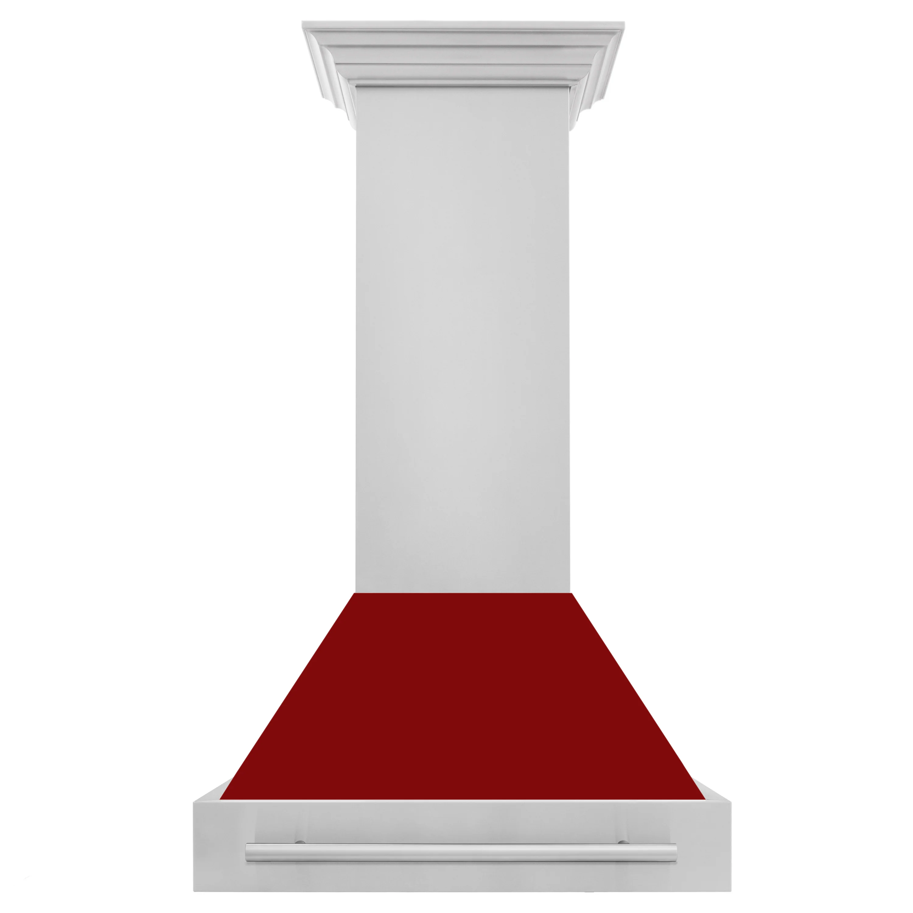 ZLINE 30" Stainless Steel Range Hood with Red Gloss Shell and Stainless Steel Handle (8654STX-RG-30) - Image 5