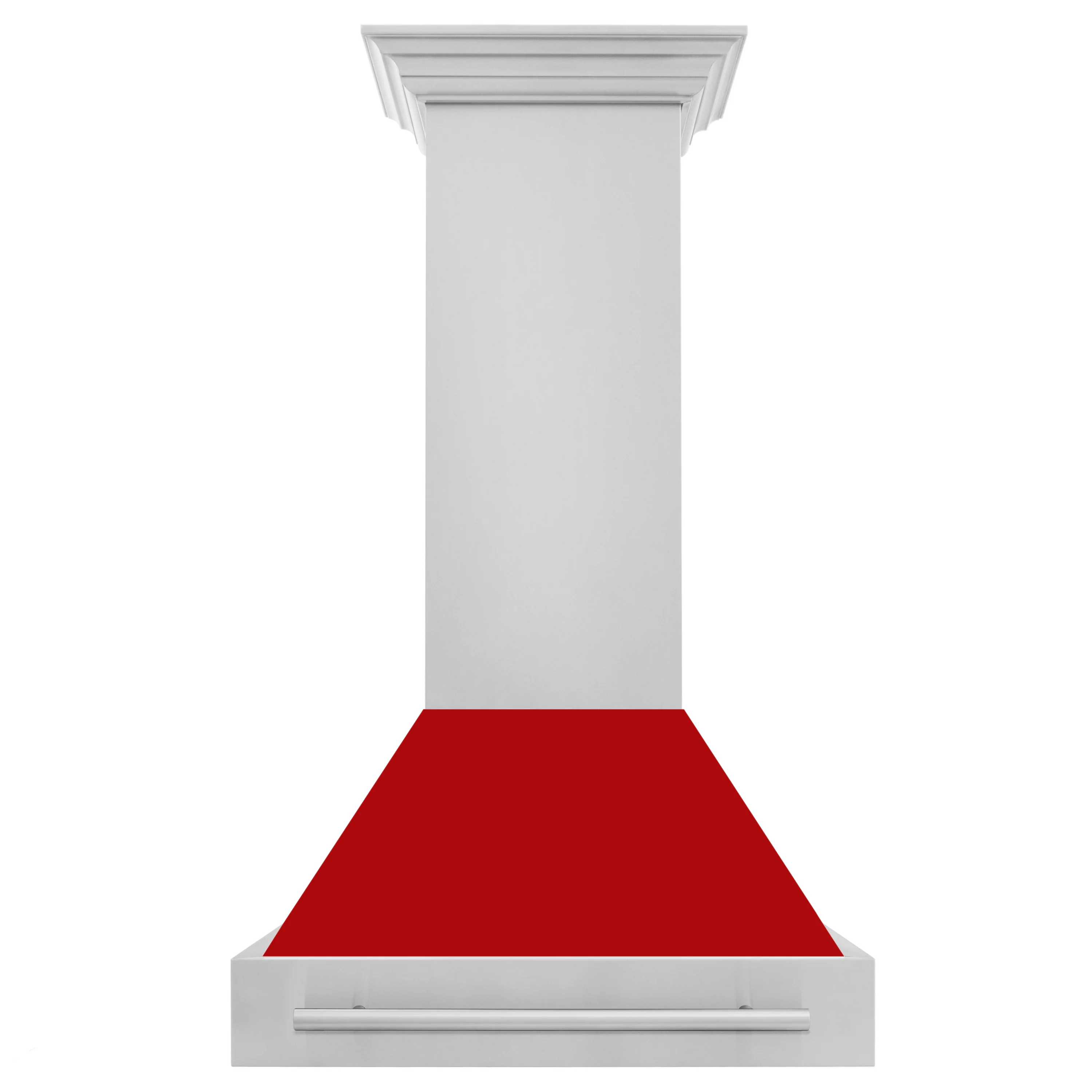 ZLINE 30" Stainless Steel Range Hood with Red Matte Shell and Stainless Steel Handle (8654STX-RM-30) - Image 5