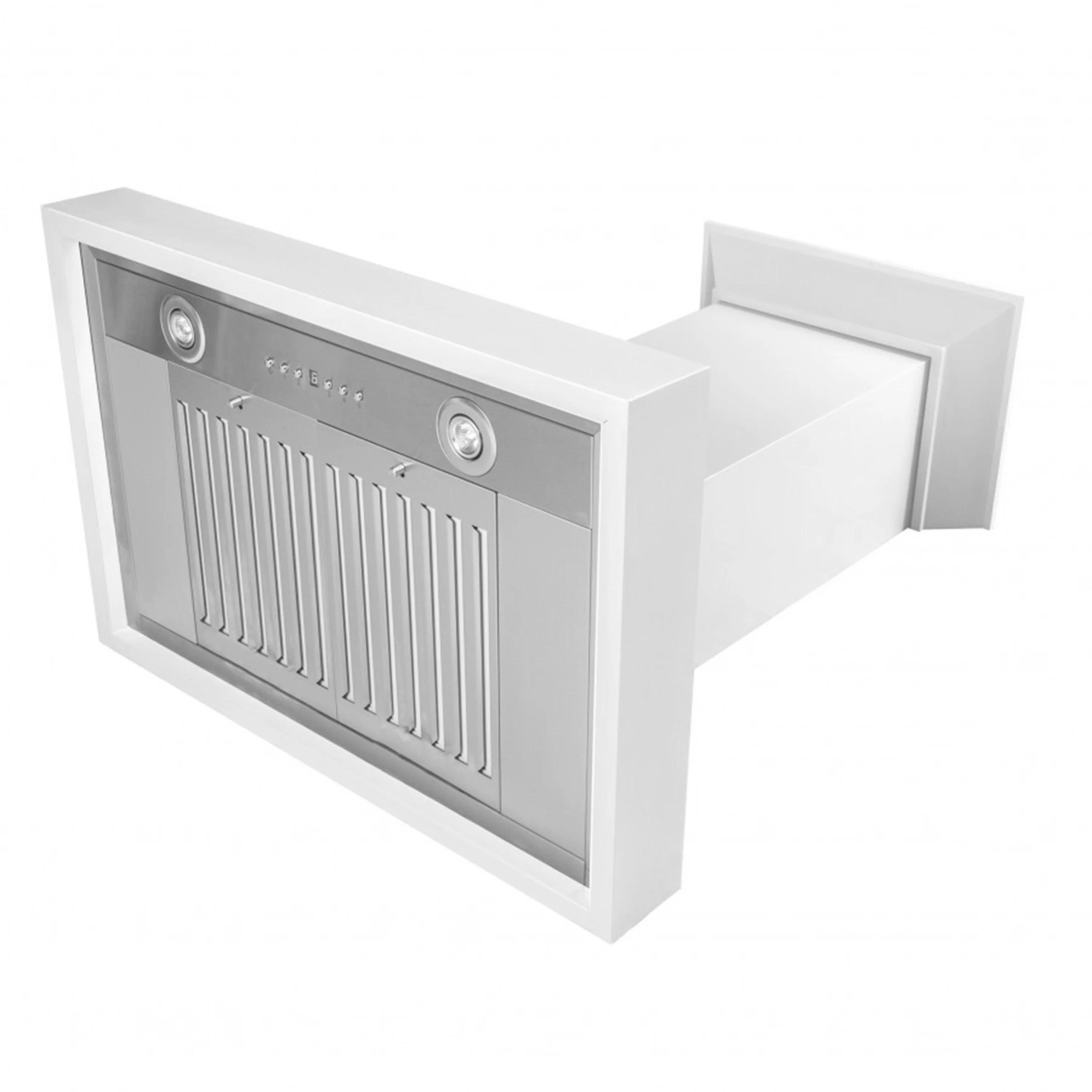 ZLINE 30 in. Wooden Wall Mount Range Hood in Smooth Bright White Finish (KBWW-30) - Image 4
