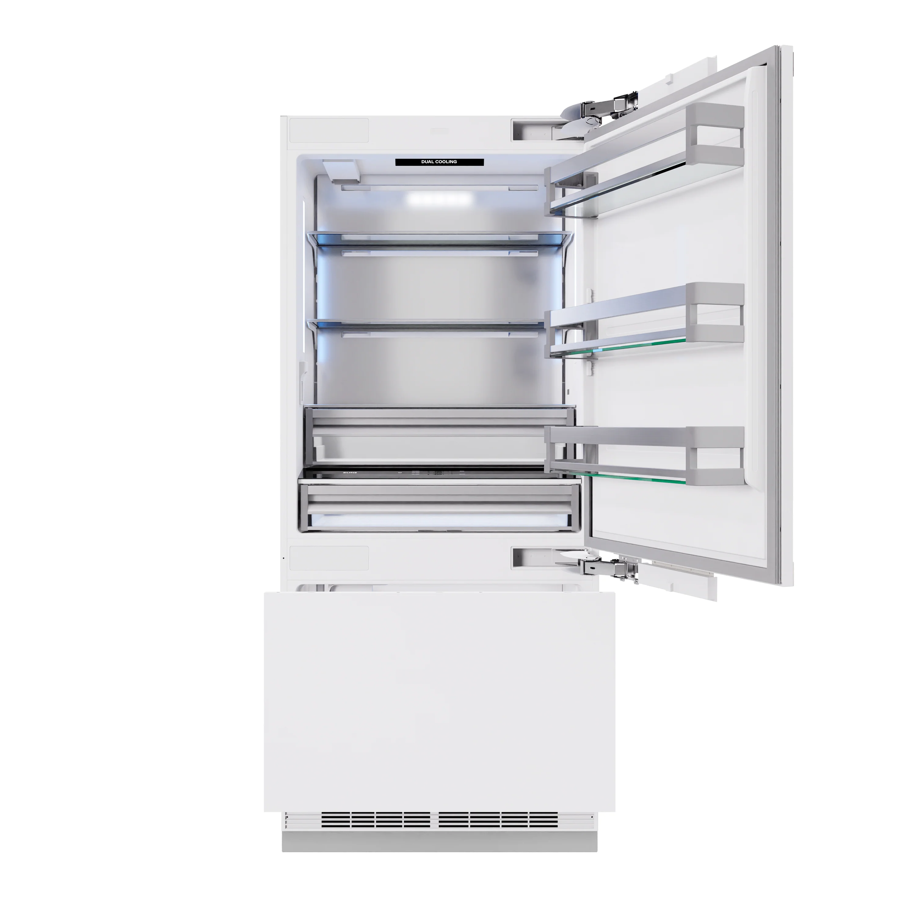 ZLINE 36 in. 19.8 cu. ft. Panel Ready Built-In Bottom Freezer Refrigerator with Water Dispenser and Ice Maker (RBIT-36) - Image 6