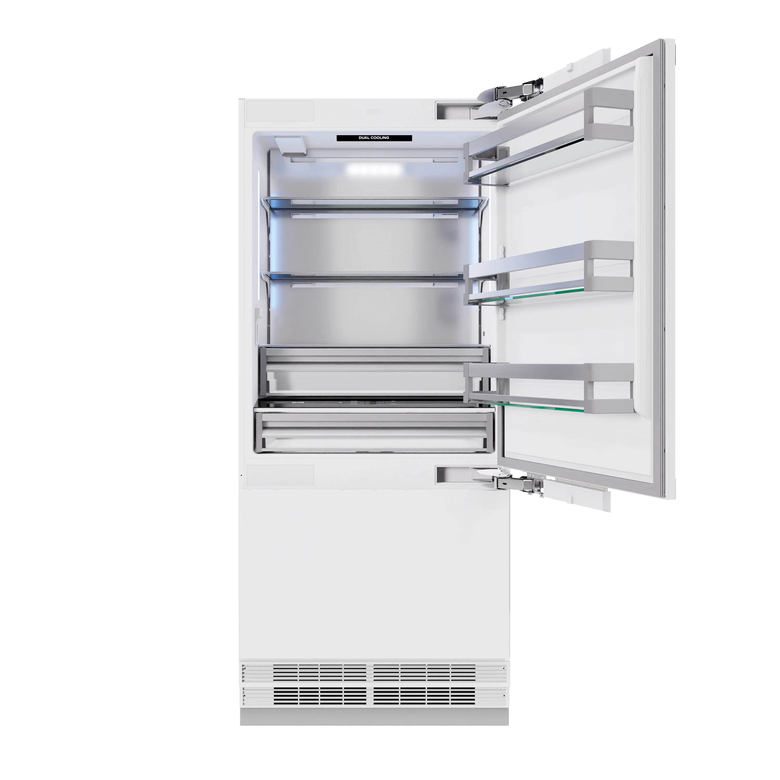 ZLINE 36 in. 19.8 cu. ft. Panel Ready Built-In Bottom Freezer Refrigerator with Water Dispenser and Ice Maker (RBIT-36) - Image 7