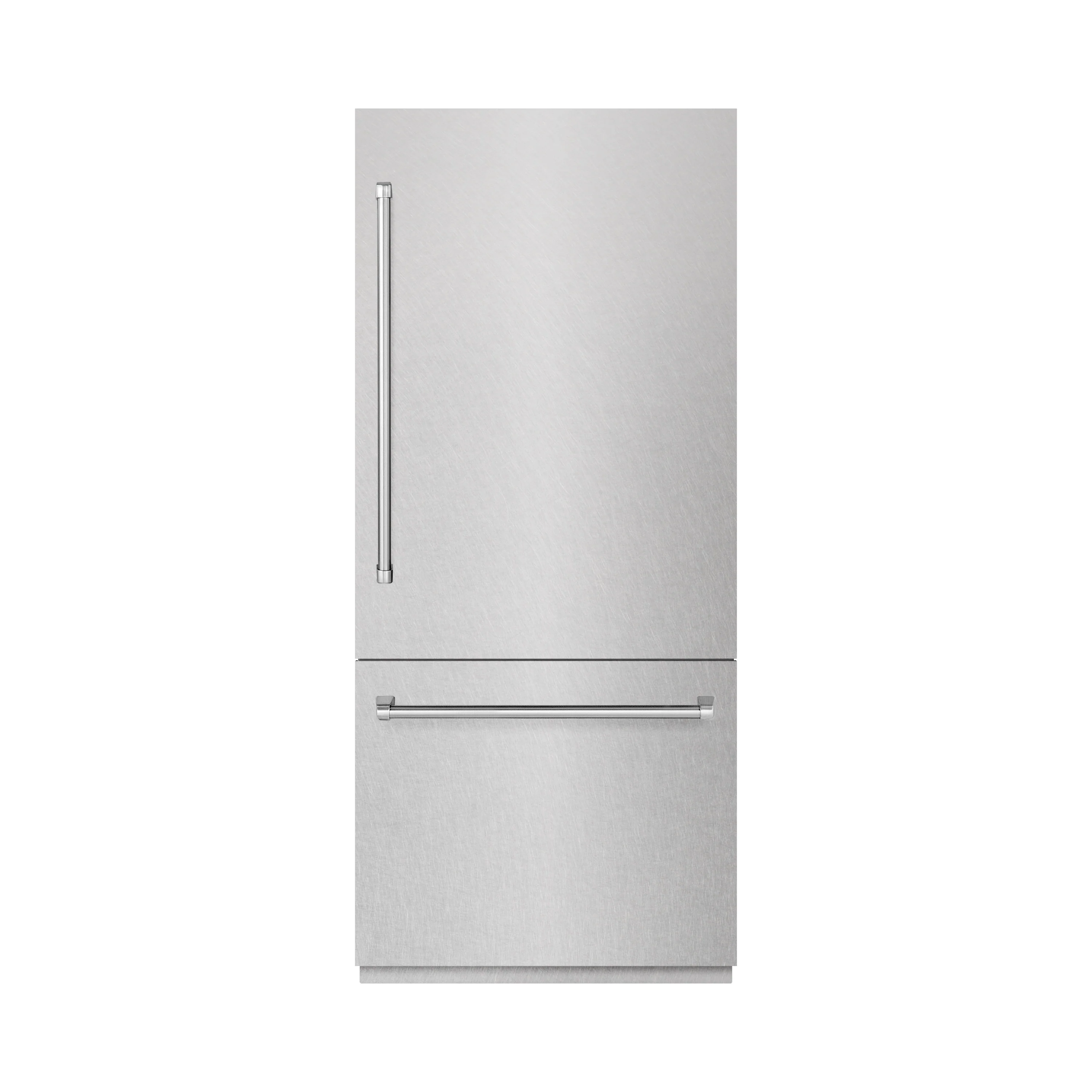 ZLINE 36 in. 19.8 cu. ft. Built-In Bottom Freezer Refrigerator with Water Dispenser and Ice Maker in Satin Stainless Steel (RBIT-SN-36) - Image 3