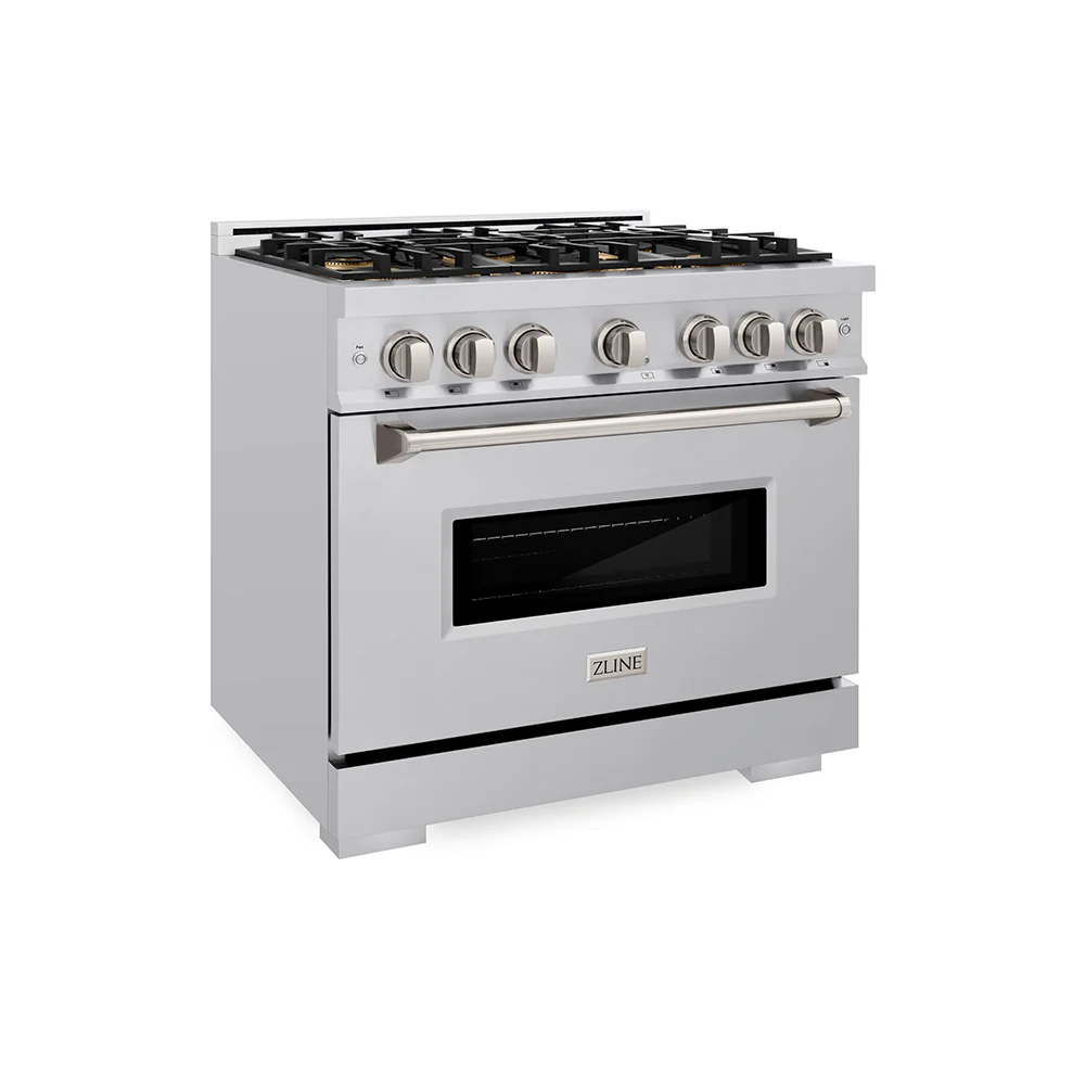 ZLINE 36 in. 5.2 cu. ft. Classic Dual Fuel Range with 6 Burner DuoPro™ Cooktop and Electric Convection Oven in Stainless Steel (PCDR36) - Image 11