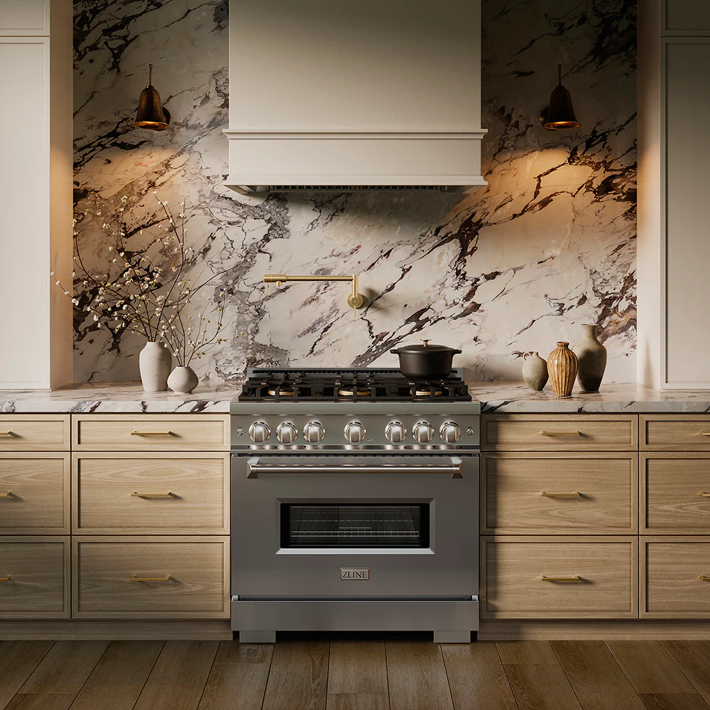 ZLINE 36 in. 5.2 cu. ft. Classic Dual Fuel Range with 6 Burner DuoPro™ Cooktop and Electric Convection Oven in Stainless Steel (PCDR36) - Image 22