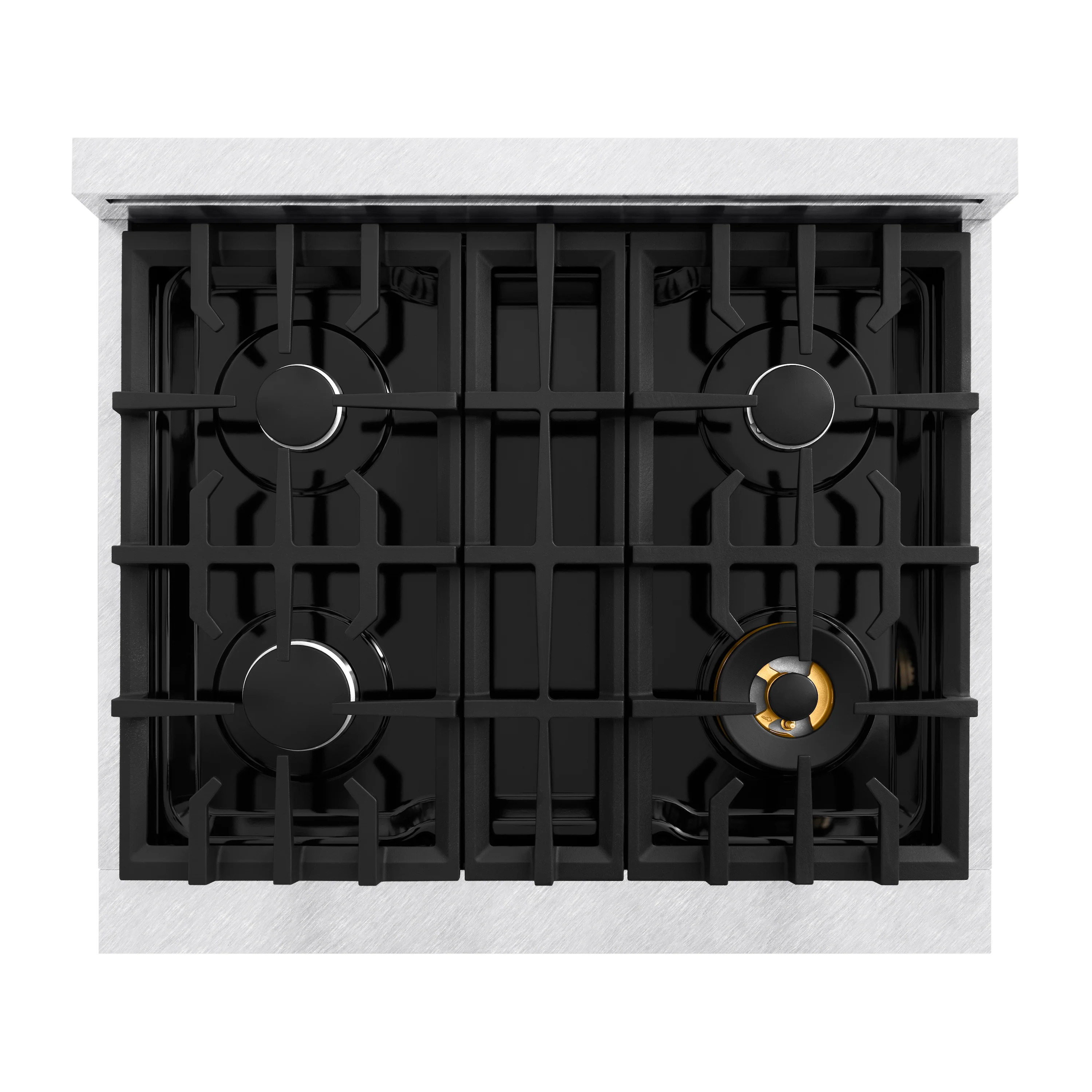 ZLINE 36 in. 5.2 cu. ft. Classic Dual Fuel Range with 6 Burner Gas Cooktop and Electric Convection Oven in Satin Stainless Steel with White Matte Door (CDRS-WM-36) - Image 10