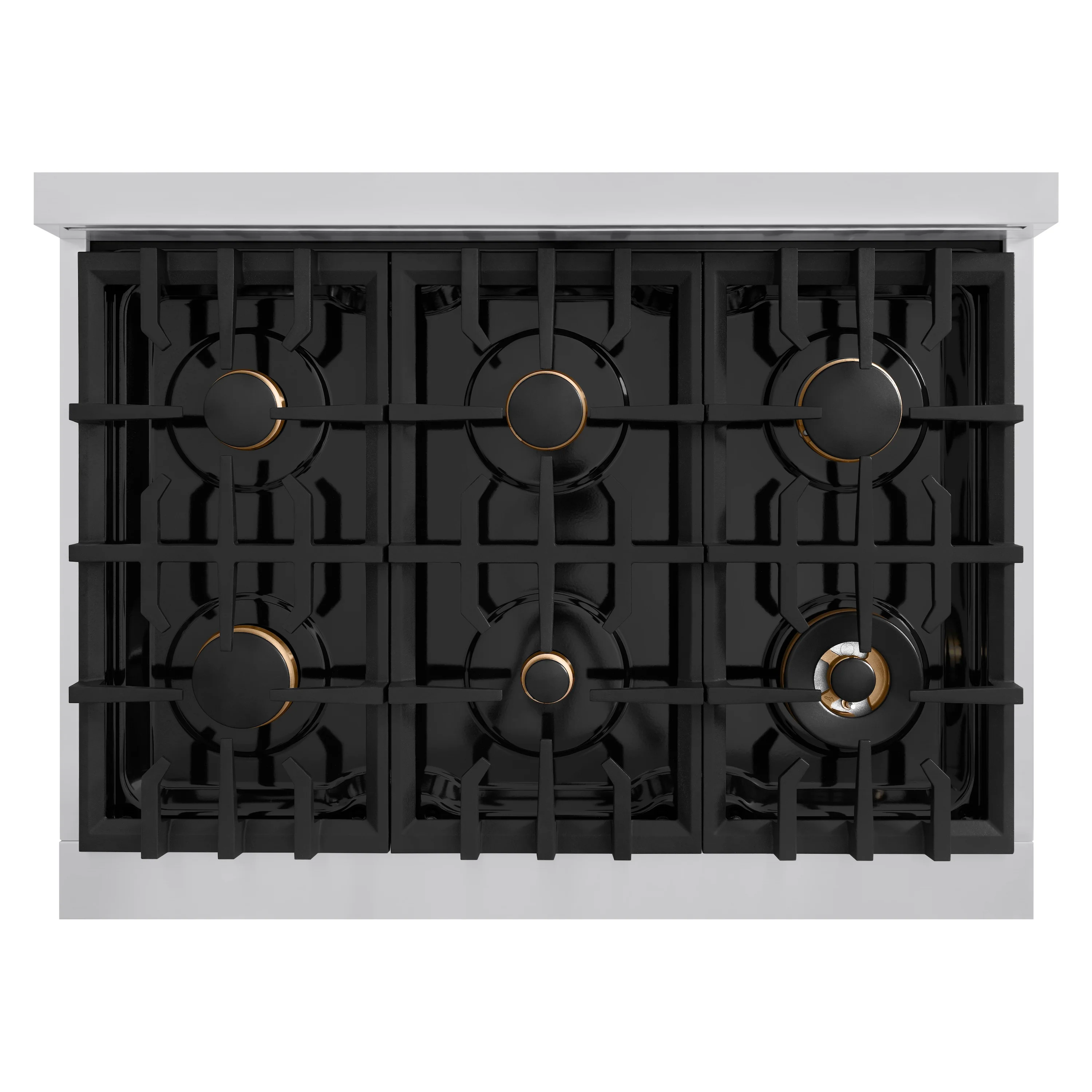 ZLINE 36 in. 5.2 cu. ft. Classic Dual Fuel Range with Gas Cooktop and Electric Convection Oven in Stainless Steel with 6 Brass Burners (CDR-BR-36) - Image 12