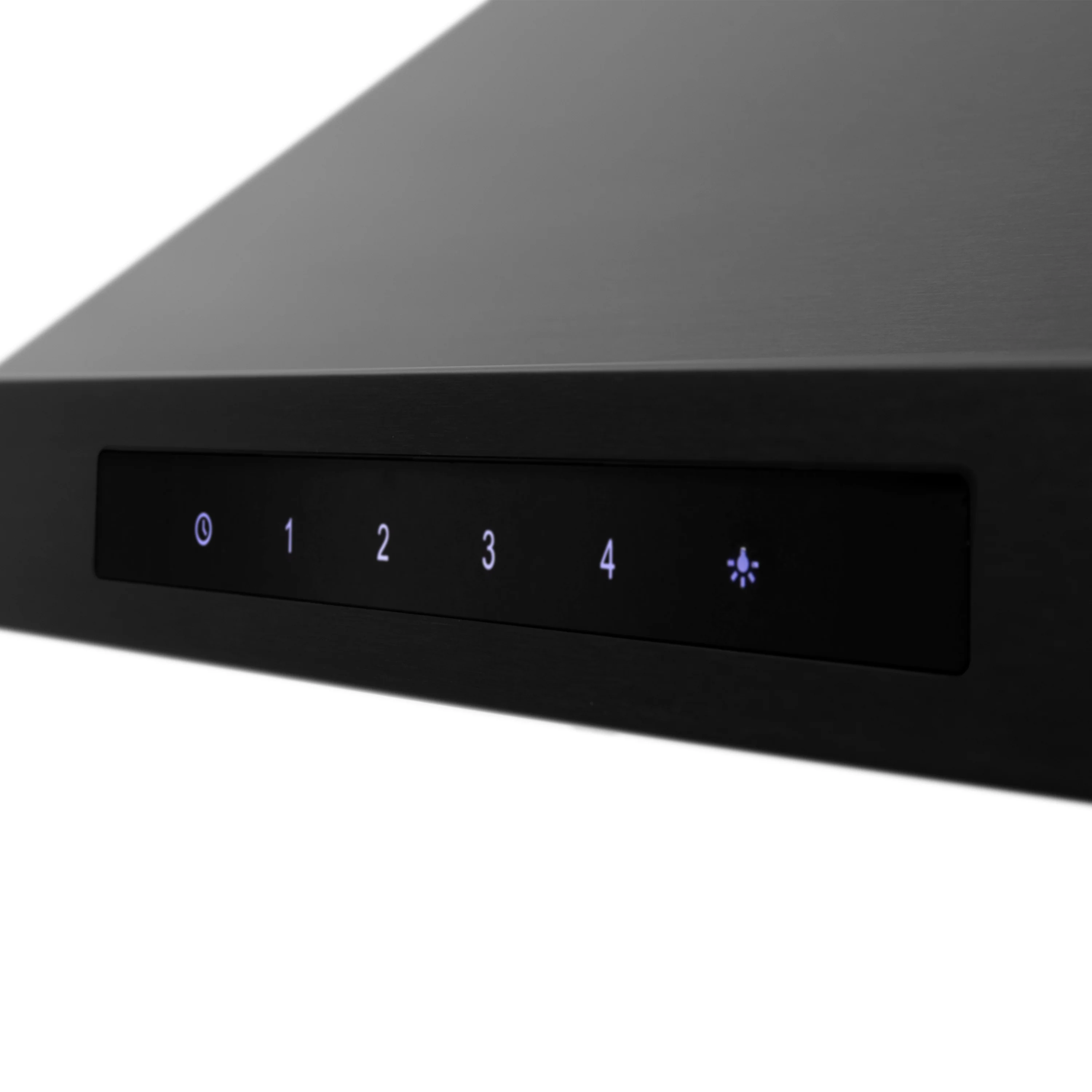 ZLINE 36" Convertible Wall Mount Range Hood in Black Stainless Steel with Set of 2 Charcoal Filters, LED lighting and Dishwasher-Safe Baffle Filters (BSKBN-CF-36) - Image 3
