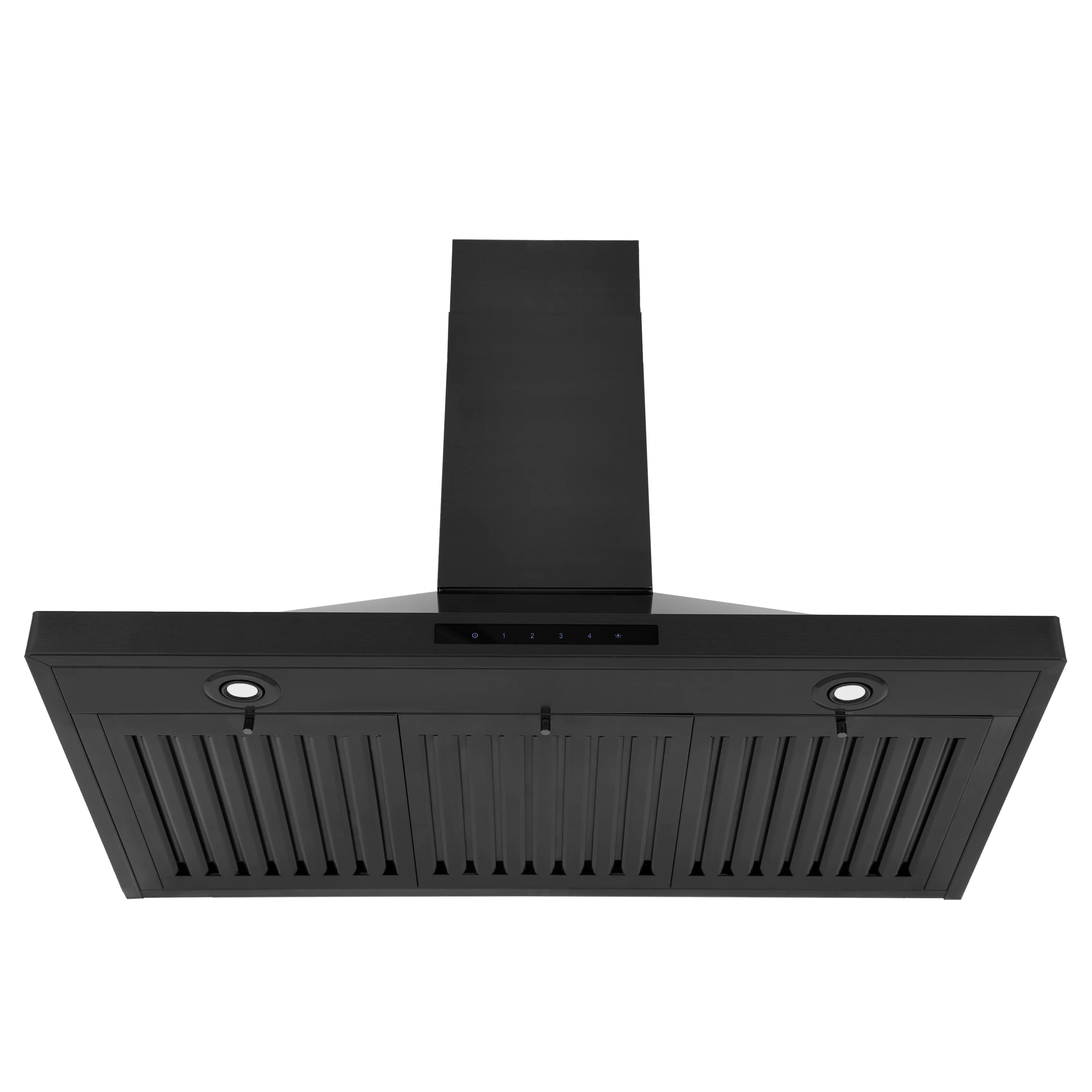 ZLINE 36" Convertible Wall Mount Range Hood in Black Stainless Steel with Set of 2 Charcoal Filters, LED lighting and Dishwasher-Safe Baffle Filters (BSKBN-CF-36) - Image 7