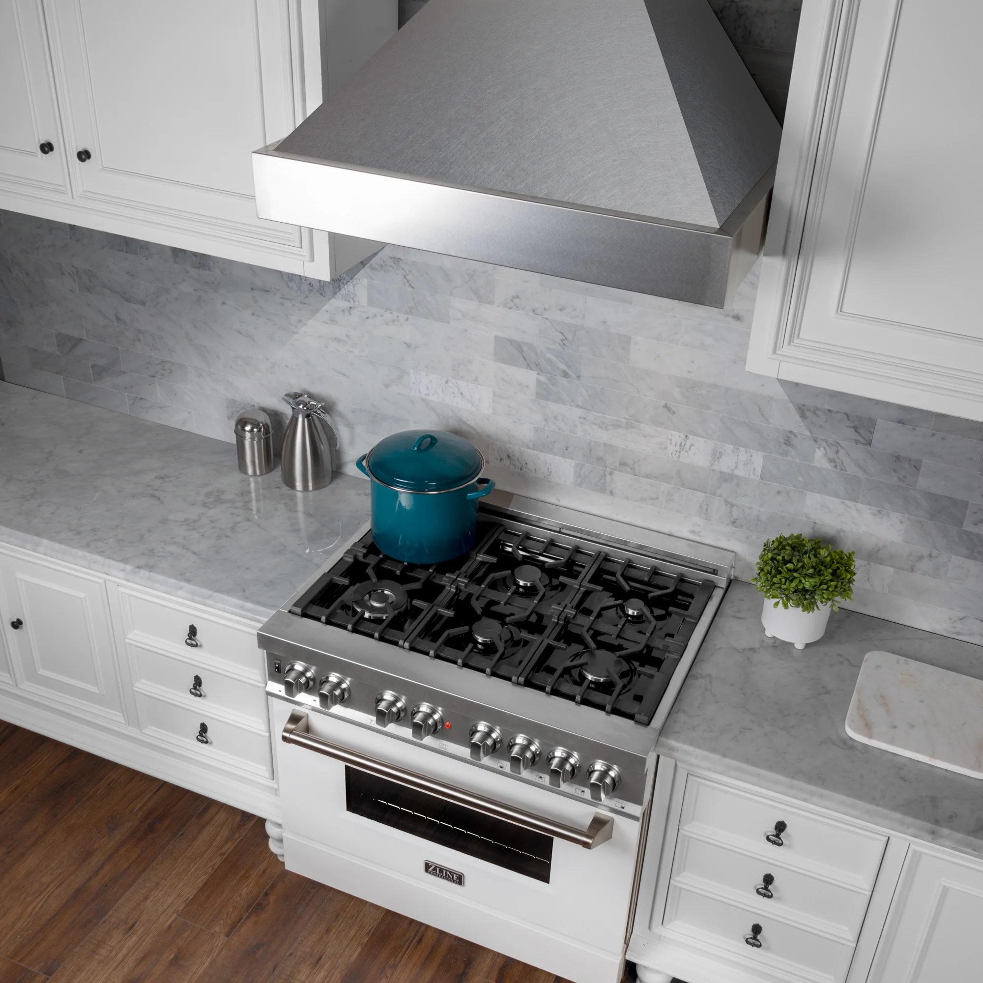 ZLINE 36" Designer Series Ducted Wall Mount Range Hood in Fingerprint Resistant Stainless Steel (8656S-36) - Image 11
