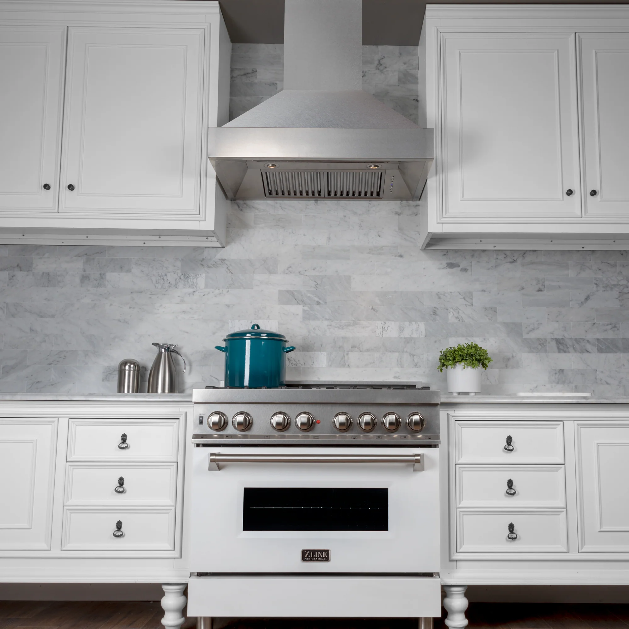 ZLINE 36" Designer Series Ducted Wall Mount Range Hood in Fingerprint Resistant Stainless Steel (8656S-36) - Image 12