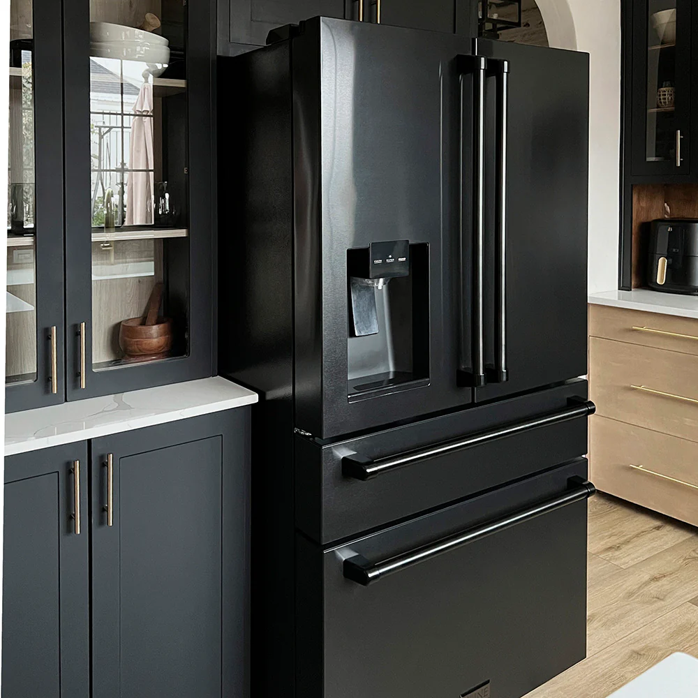 ZLINE 36 in. 21.6 cu. ft. Counter-Depth French Door Refrigerator with Water and Ice Dispenser in Fingerprint-Resistant Black Stainless Steel, Open Box-Great Condition - Image 15