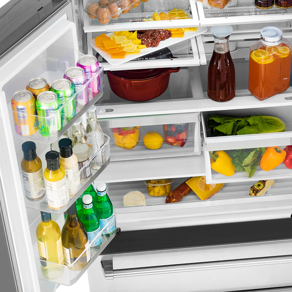 ZLINE 36 in. 22.5 cu. ft. Counter-Depth French Door Refrigerator with Ice Maker in Fingerprint-Resistant Stainless Steel, Open Box-Good Condition - Image 12