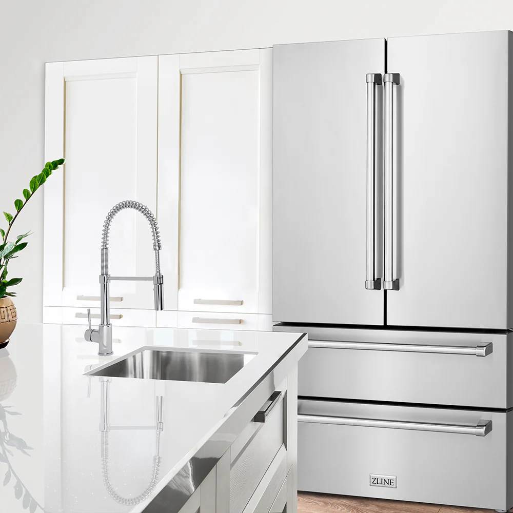 ZLINE 36 in. 22.5 cu. ft. Counter-Depth French Door Refrigerator with Ice Maker in Fingerprint-Resistant Stainless Steel, Open Box-Good Condition - Image 14