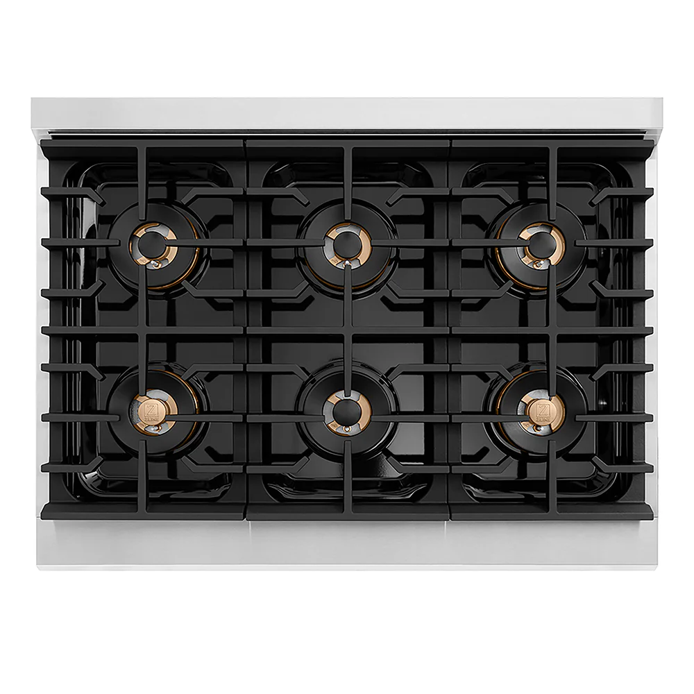 ZLINE 36 in. 5.2 cu. ft. Paramount Dual Fuel Range with 6 Burner DuoPro™ Cooktop and Electric Convection Oven in Stainless Steel, Open Box-Good Condition - Image 2