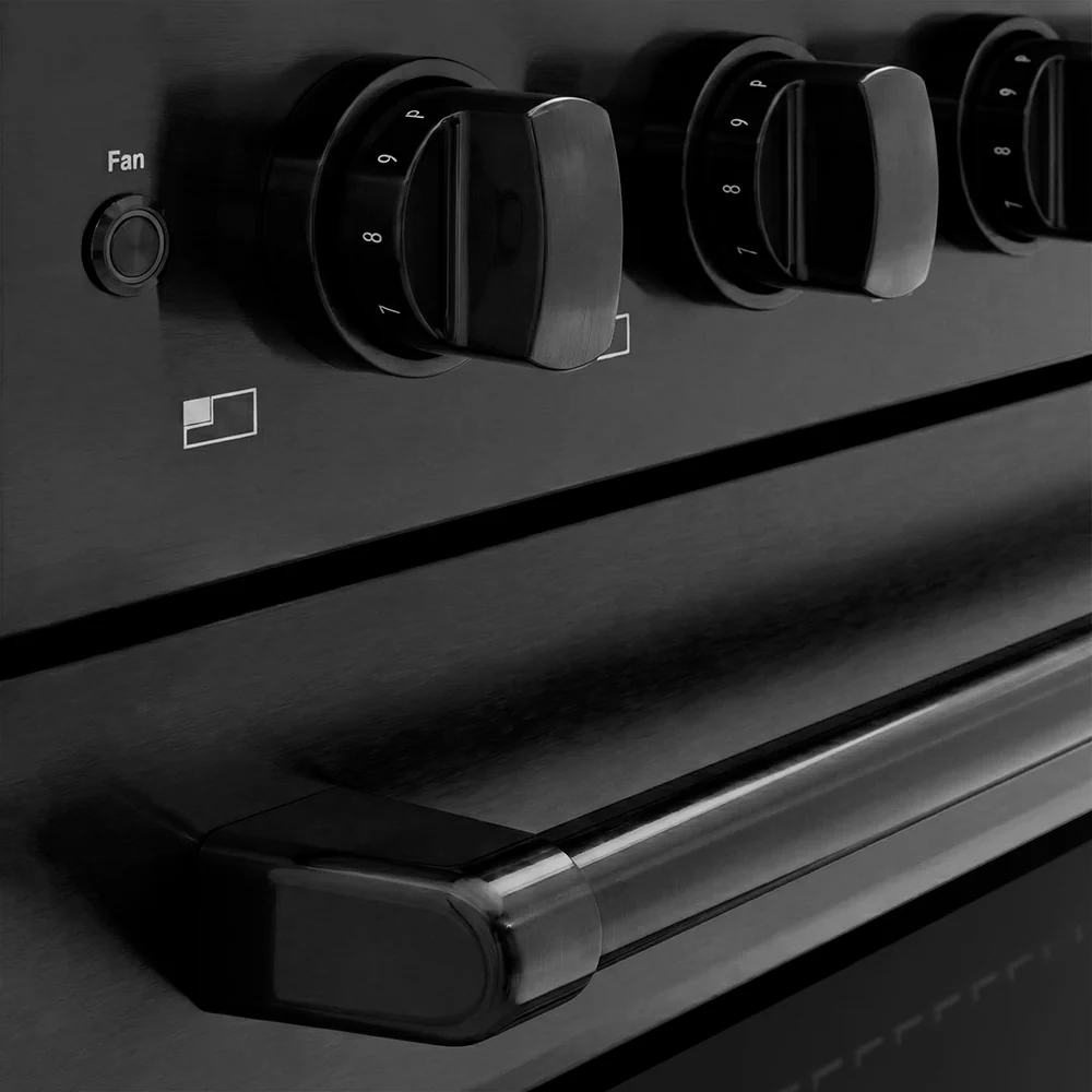 ZLINE 36 in. 5.2 cu. ft. Paramount Induction Range with 5 Element Cooktop and Electric Convection Oven in Black Stainless Steel, Open Box-Great Condition - Image 5