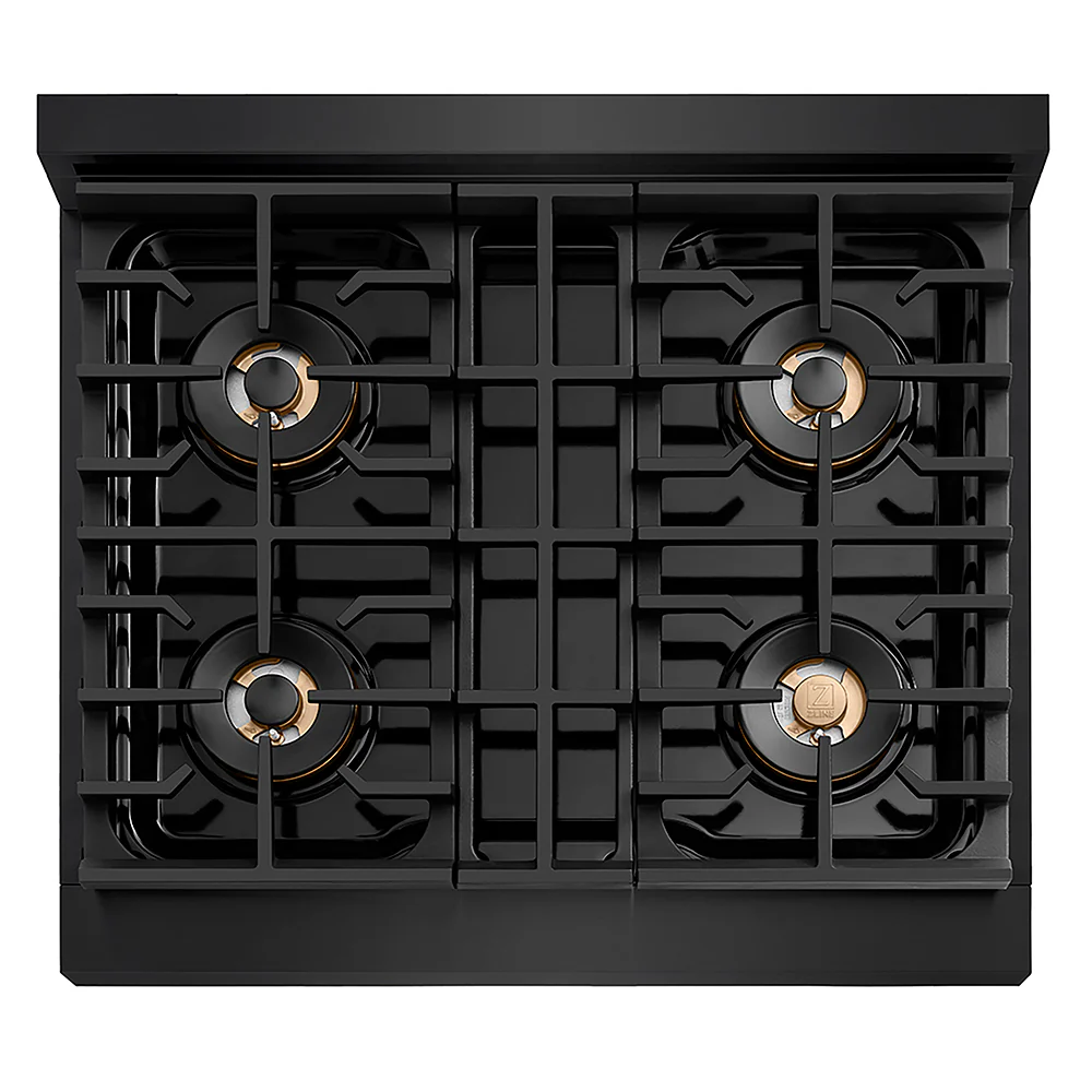 ZLINE 36 in. Paramount Gas Rangetop with 6 Burner DuoPro™ Cooktop in Black Stainless Steel, Open Box-Great Condition - Image 2