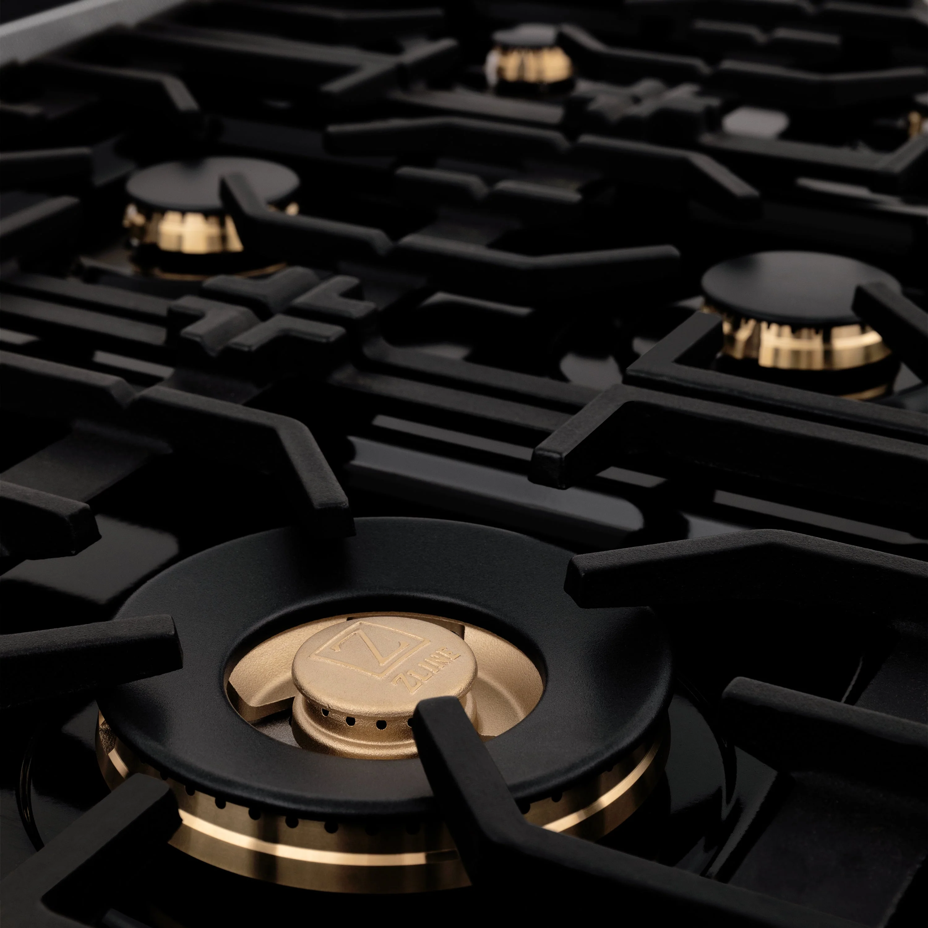 ZLINE 36 in. 4.6 cu. ft. Legacy Dual Fuel Range with Gas Cooktop and Electric Convection Oven in Satin Stainless Steel with 6 Brass Burners and Griddle (RAS-SN-BR-GR-36) - Image 10