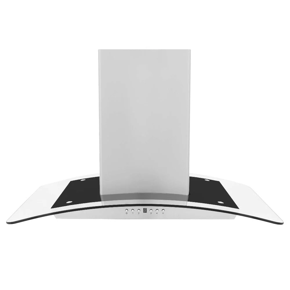 ZLINE 36" Convertible Vent Island Mount Range Hood in Stainless Steel & Glass (GL5i-36) - Image 3