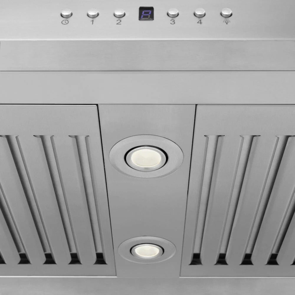ZLINE 36" Convertible Vent Island Mount Range Hood in Stainless Steel & Glass (GL5i-36) - Image 7