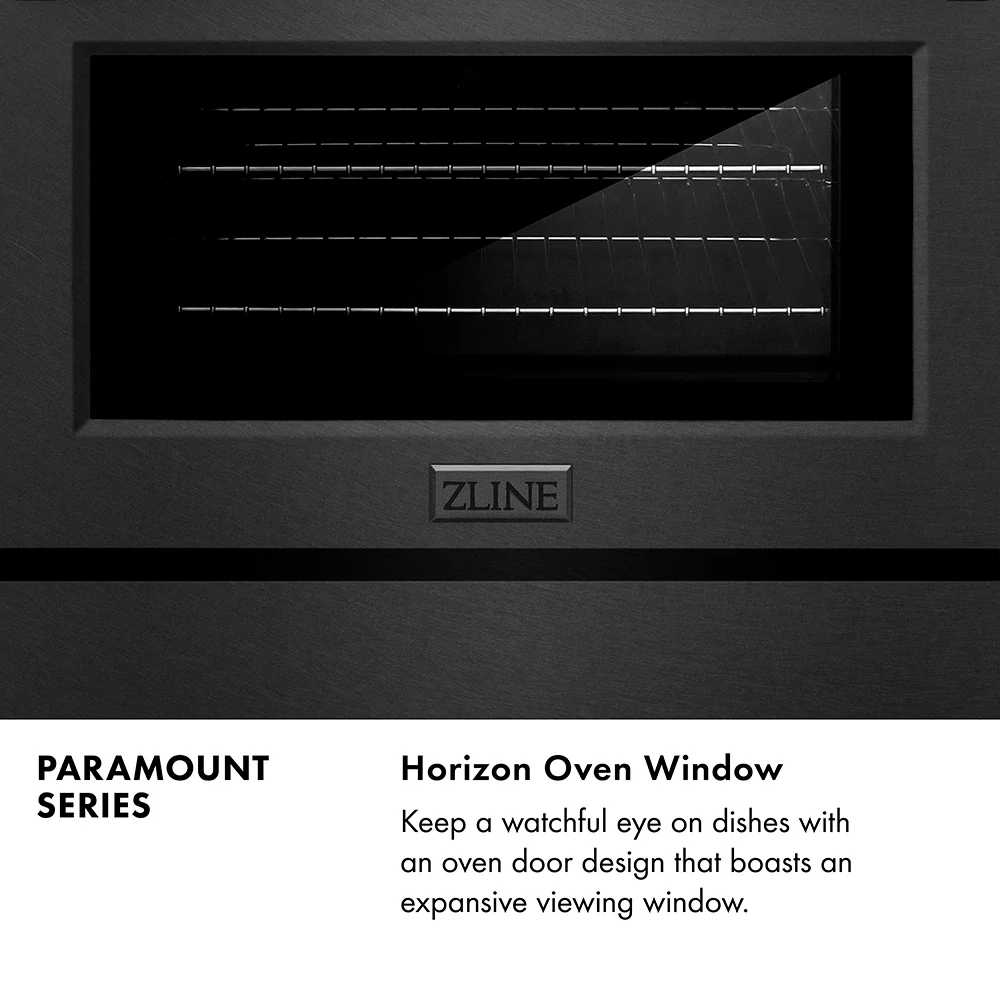 ZLINE 36 in. 5.2 cu. ft. Paramount Dual Fuel Range with 6 Burner Gas Cooktop and Electric Convection Oven in Black Satin Stainless Steel (SDRBS-36) - Image 13