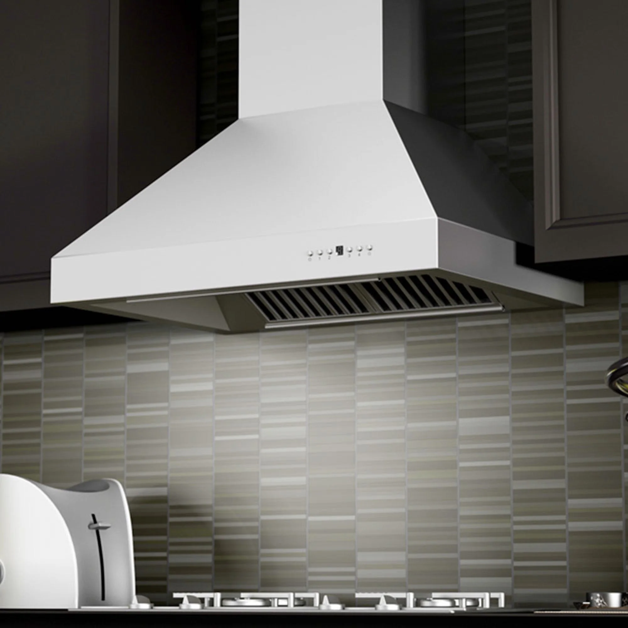 ZLINE 36 in. Professional Ducted Wall Mount Range Hood in Stainless Steel (667-36) - Image 8