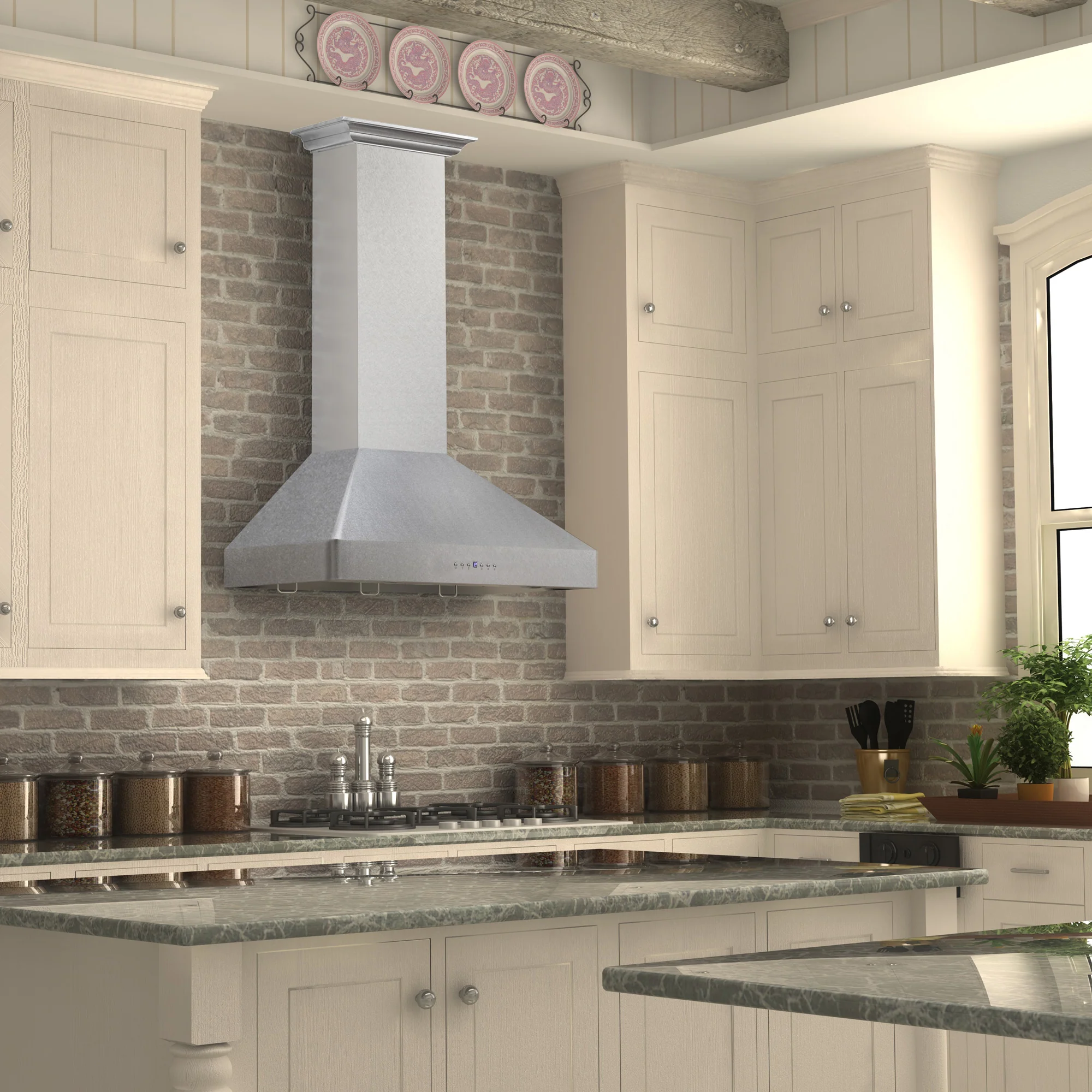ZLINE 36" Ducted Wall Mount Range Hood in Fingerprint Resistant Stainless Steel (8KF2S-36) - Image 2