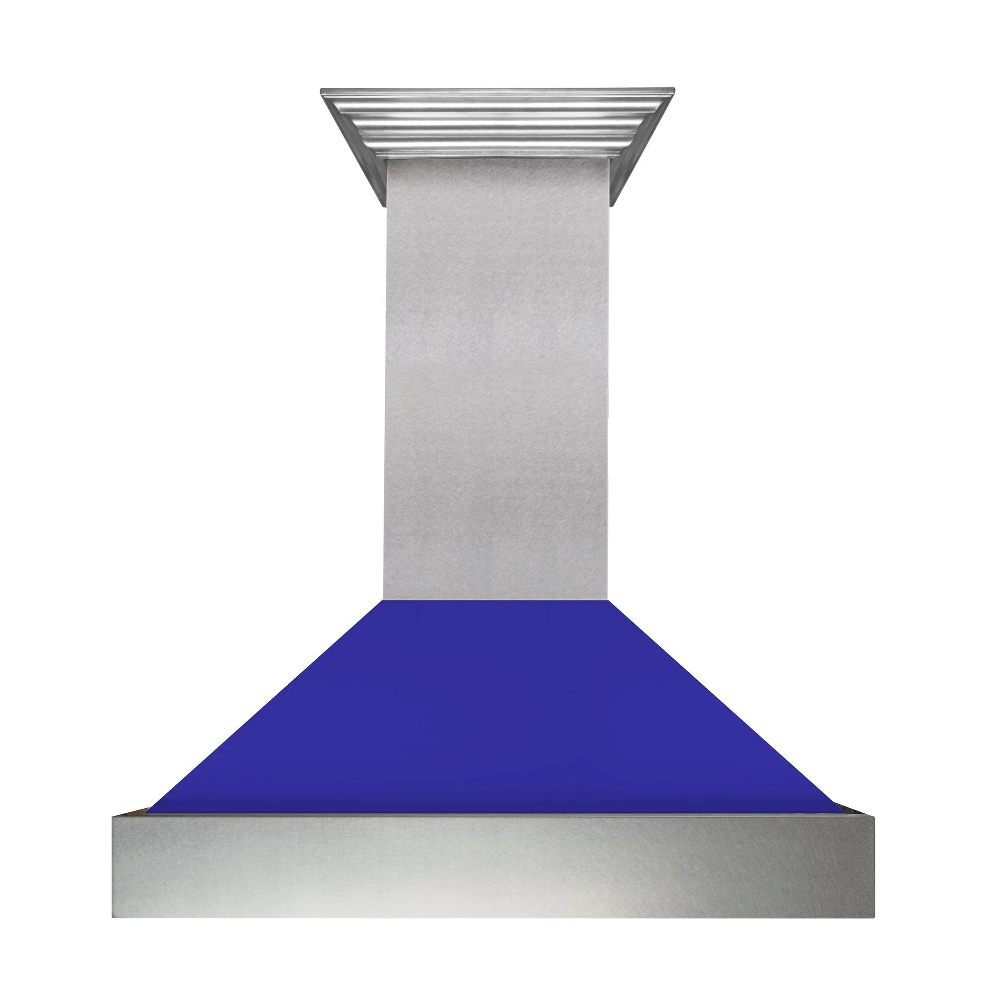 36" Ducted Fingerprint Resistant Stainless Steel Range Hood with Blue Matte Shell (8654BM-36) - Image 4