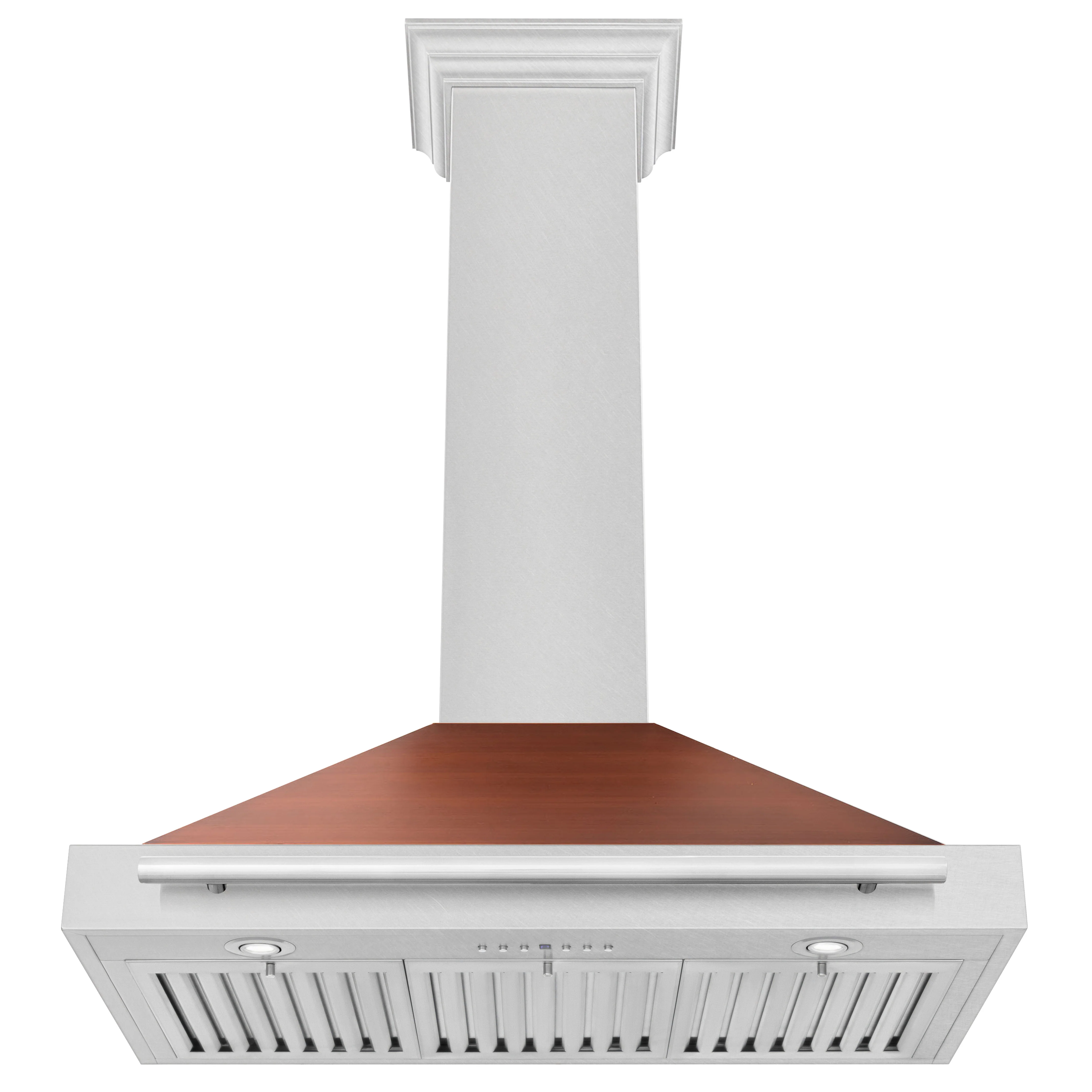 ZLINE 36 in. Convertible Fingerprint Resistant Satin Stainless Steel Range Hood with Copper Shell and Stainless Steel Handle (KB4SNX-C-36) - Image 6