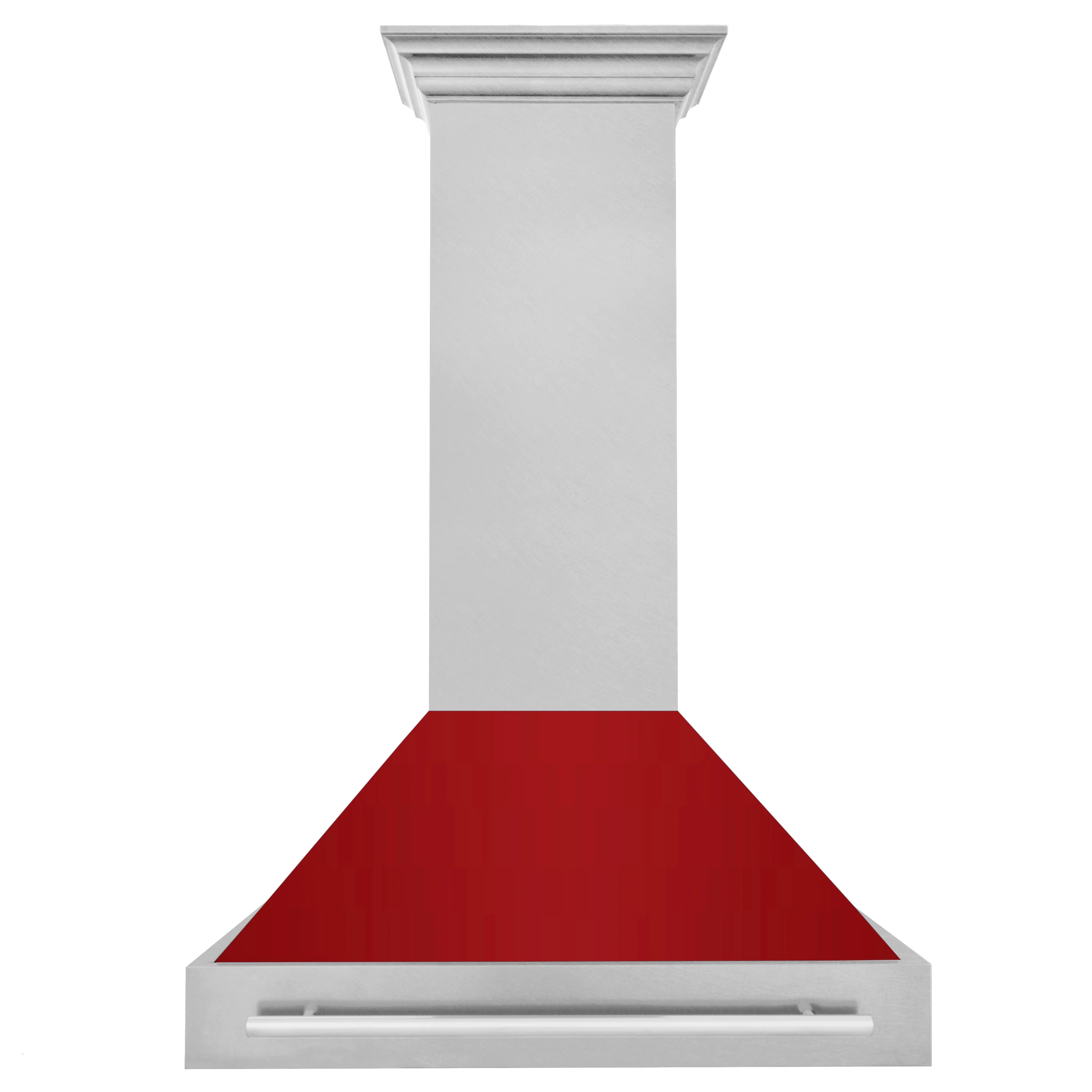 ZLINE 36" Fingerprint Resistant Stainless Steel Range Hood with Red Gloss Shell (8654SNX-RG36) - Image 4