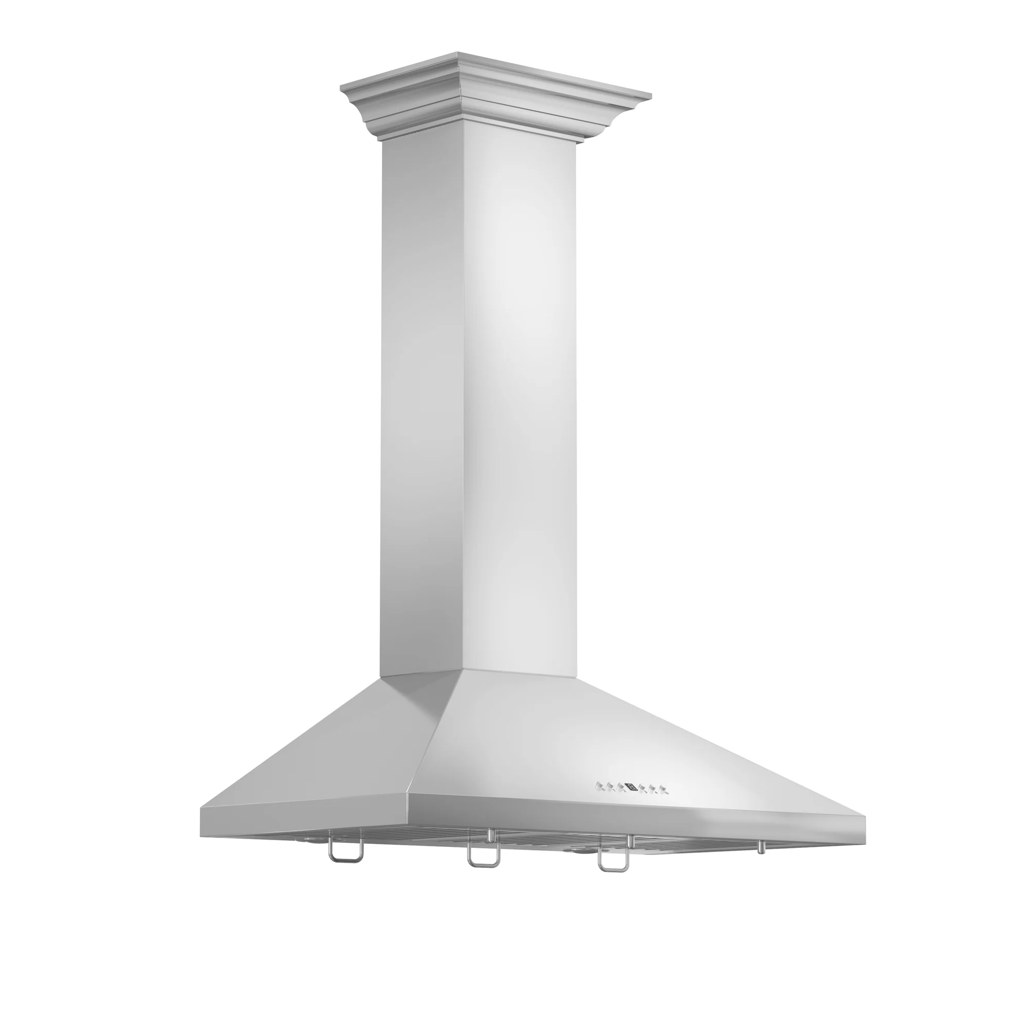 ZLINE 36" Convertible Vent Convertible Vent Wall Mount Range Hood in Stainless Steel with Crown Molding (KL2CRN-36) - Image 3