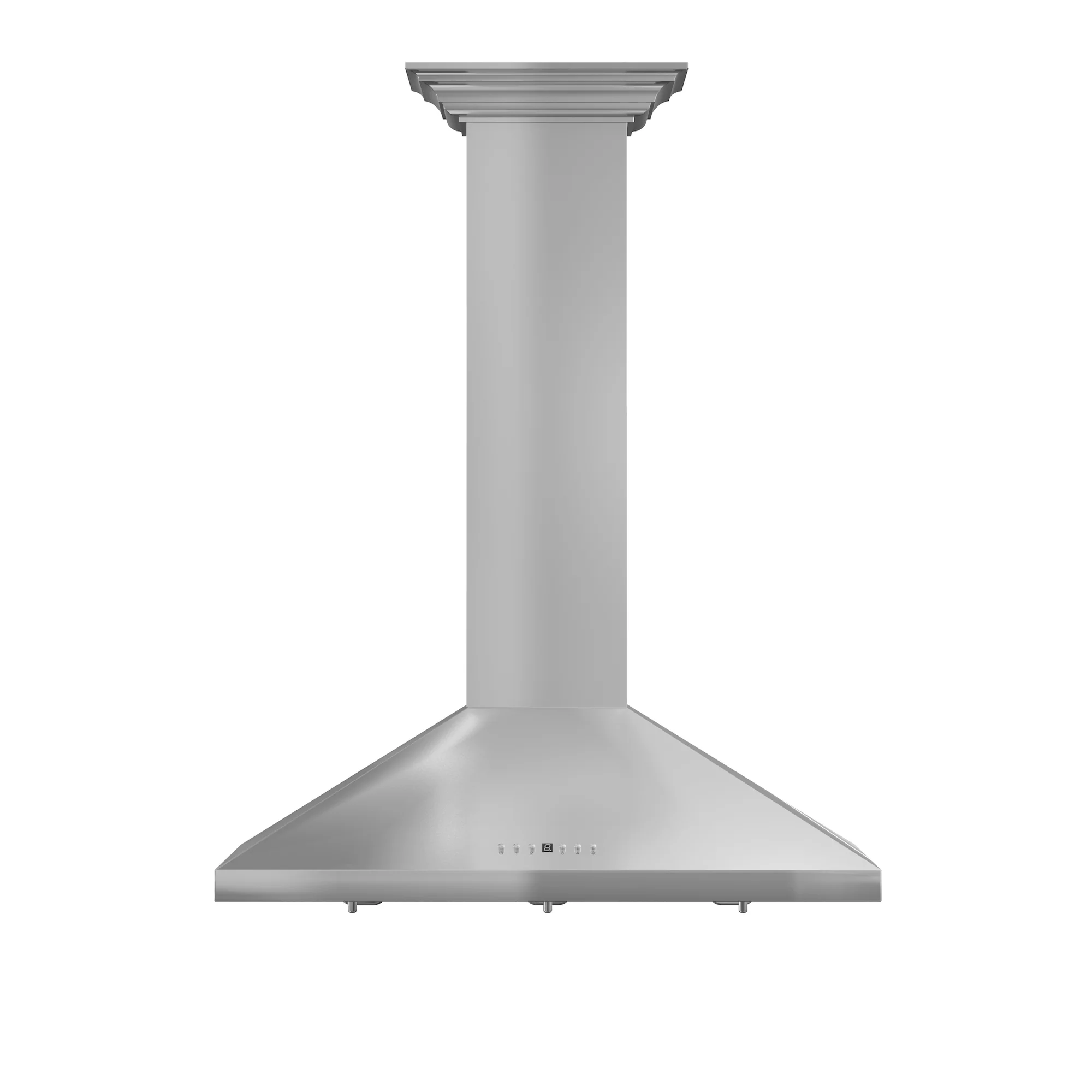 ZLINE 36" Convertible Vent Convertible Vent Wall Mount Range Hood in Stainless Steel with Crown Molding (KL2CRN-36) - Image 4