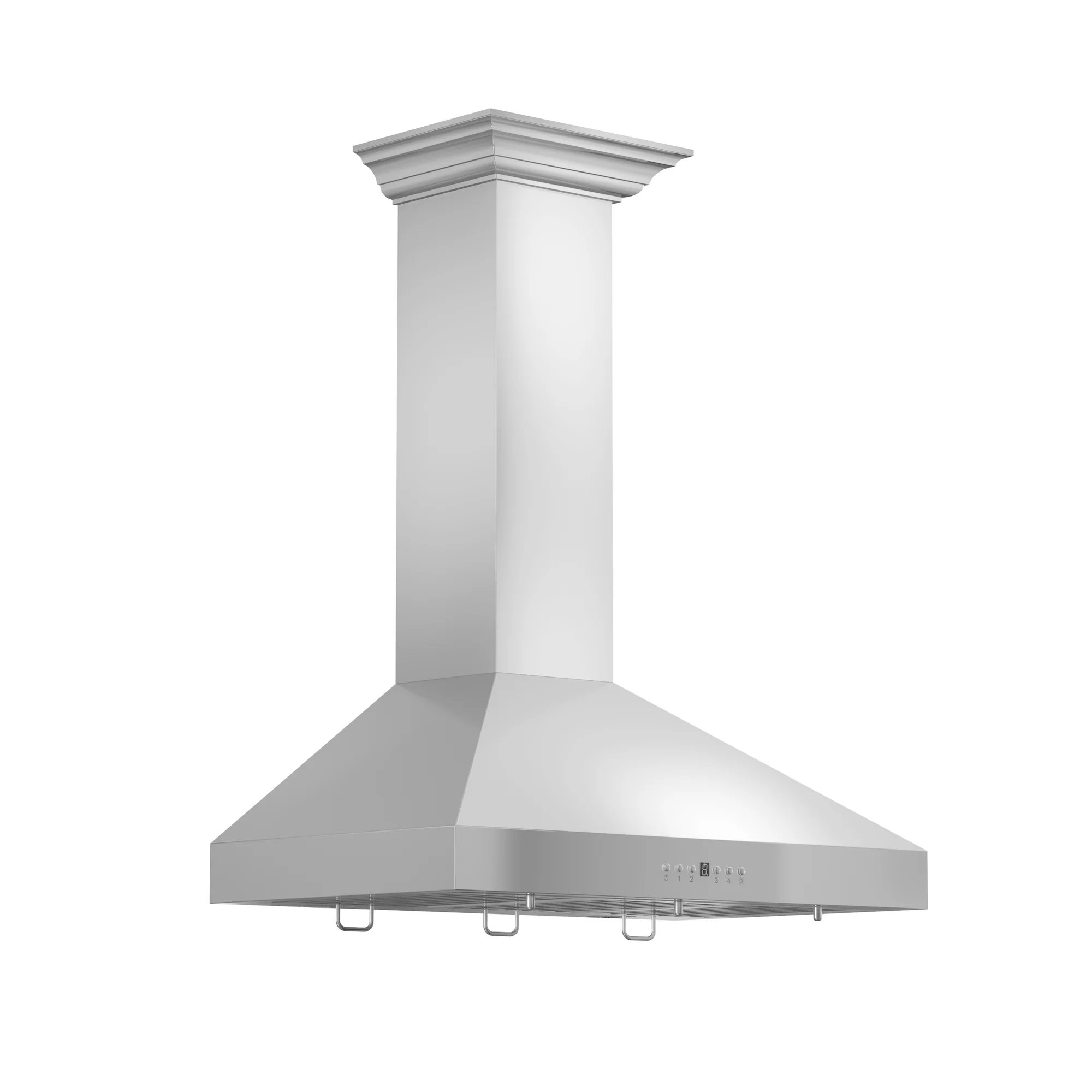 ZLINE 36" Convertible Vent Convertible Vent Wall Mount Range Hood in Stainless Steel with Crown Molding (KL3CRN-36) - Image 4