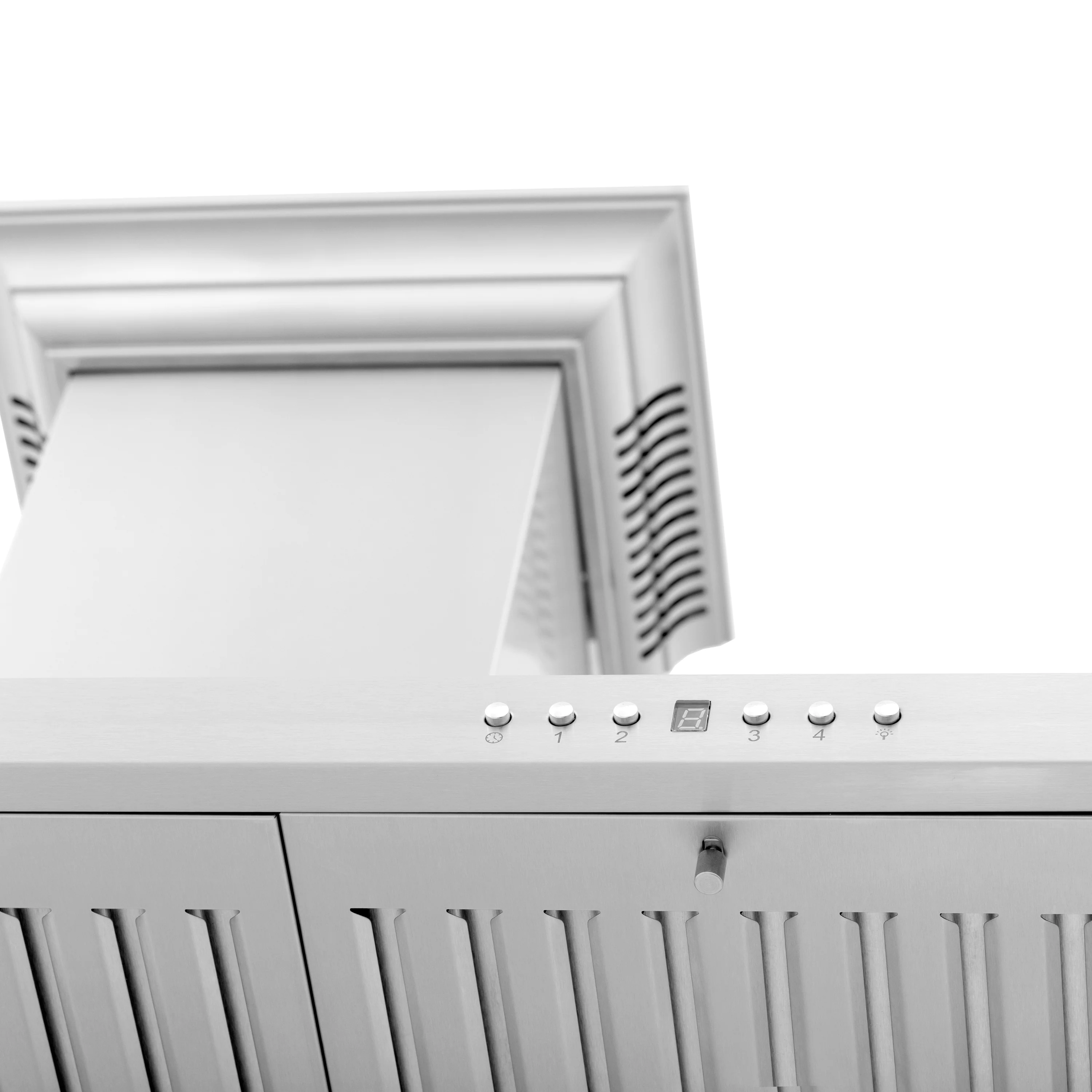 36" ZLINE CrownSound™Ducted Vent Wall Mount Range Hood in Stainless Steel with Built-in Bluetooth Speakers (KBCRN-BT-36) - Image 9