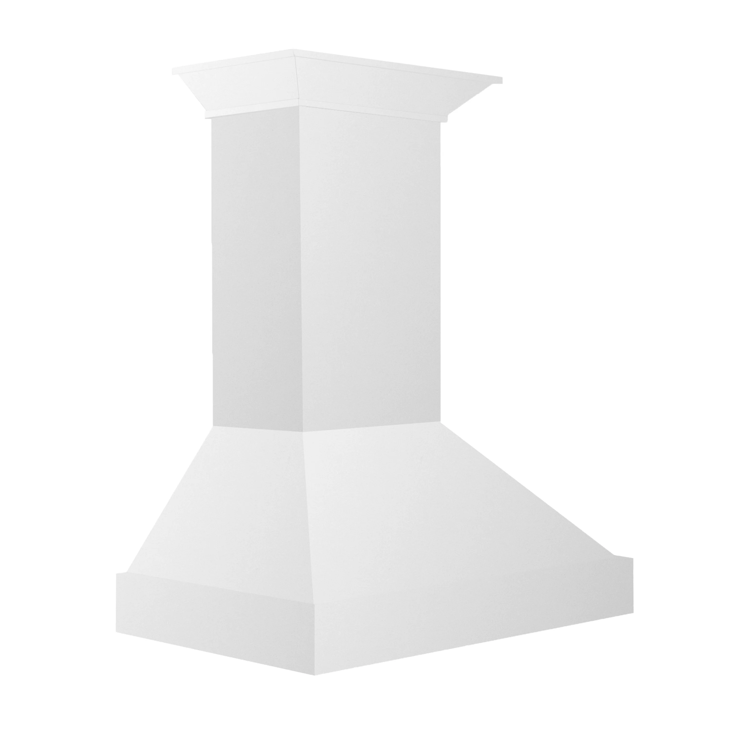 ZLINE 36 in. Wooden Wall Mount Range Hood in Smooth Bright White Finish (KBWW-36) - Image 5