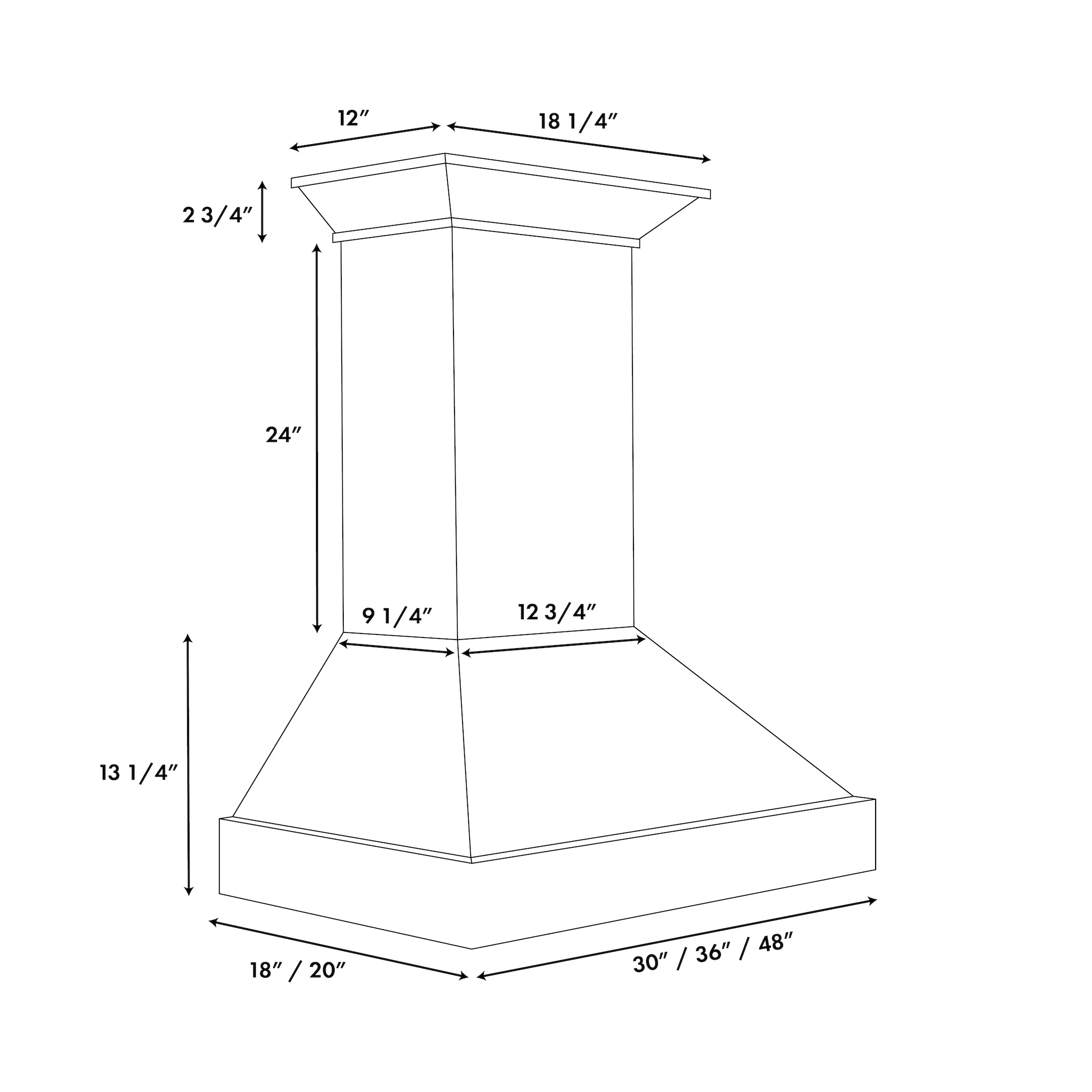 ZLINE 36 in. Wooden Wall Mount Range Hood in Smooth Bright White Finish (KBWW-36) - Image 6