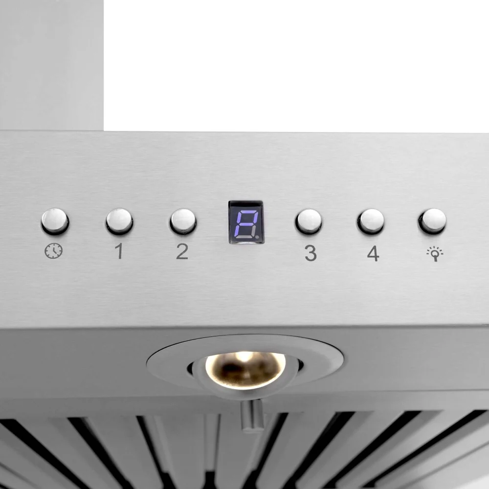42" ZLINE CrownSound™Ducted Vent Wall Mount Range Hood in Stainless Steel with Built-in Bluetooth Speakers (KECRN-BT-42) - Image 6