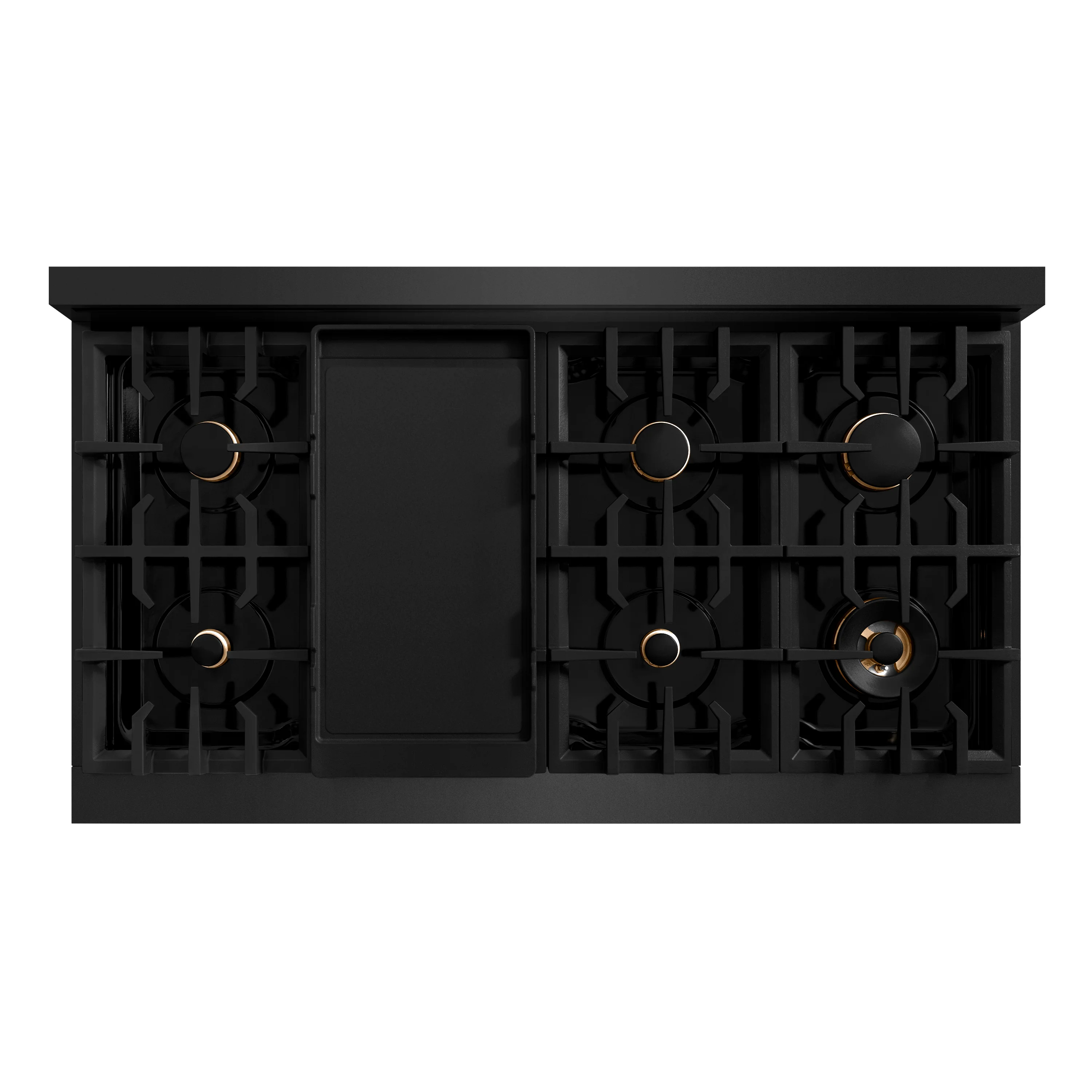 ZLINE 48 in. 6.7 cu. ft. Classic Double Oven Dual Fuel Range in Black Stainless Steel with 8 Brass Burners (CDRB-BR-48) - Image 6