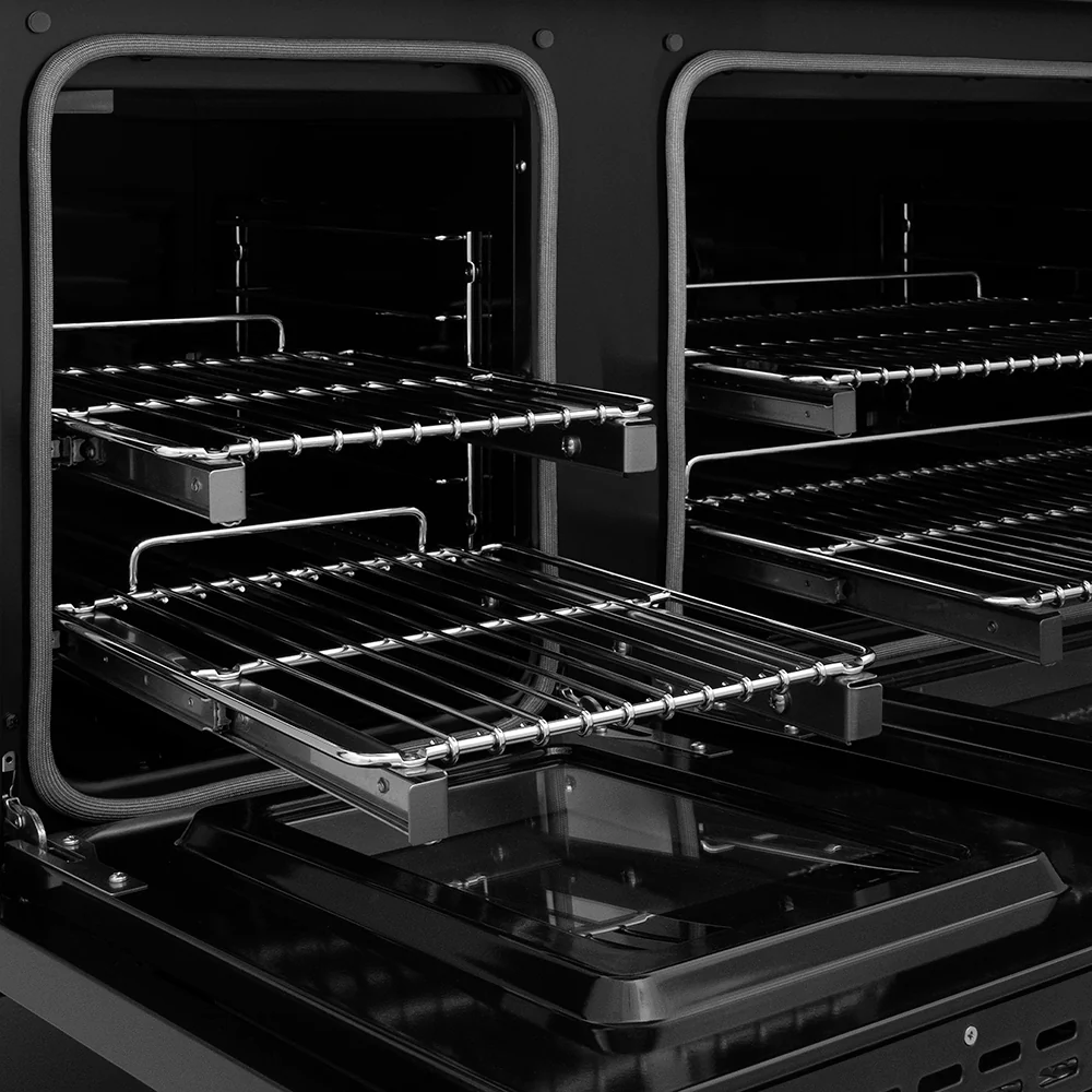 ZLINE 48 in. 6.7 cu. ft. Classic Dual Fuel Range with 8 Burner DuoPro™ Cooktop and Dual Ovens in Black Stainless Steel (PCDRB-48) - Image 22